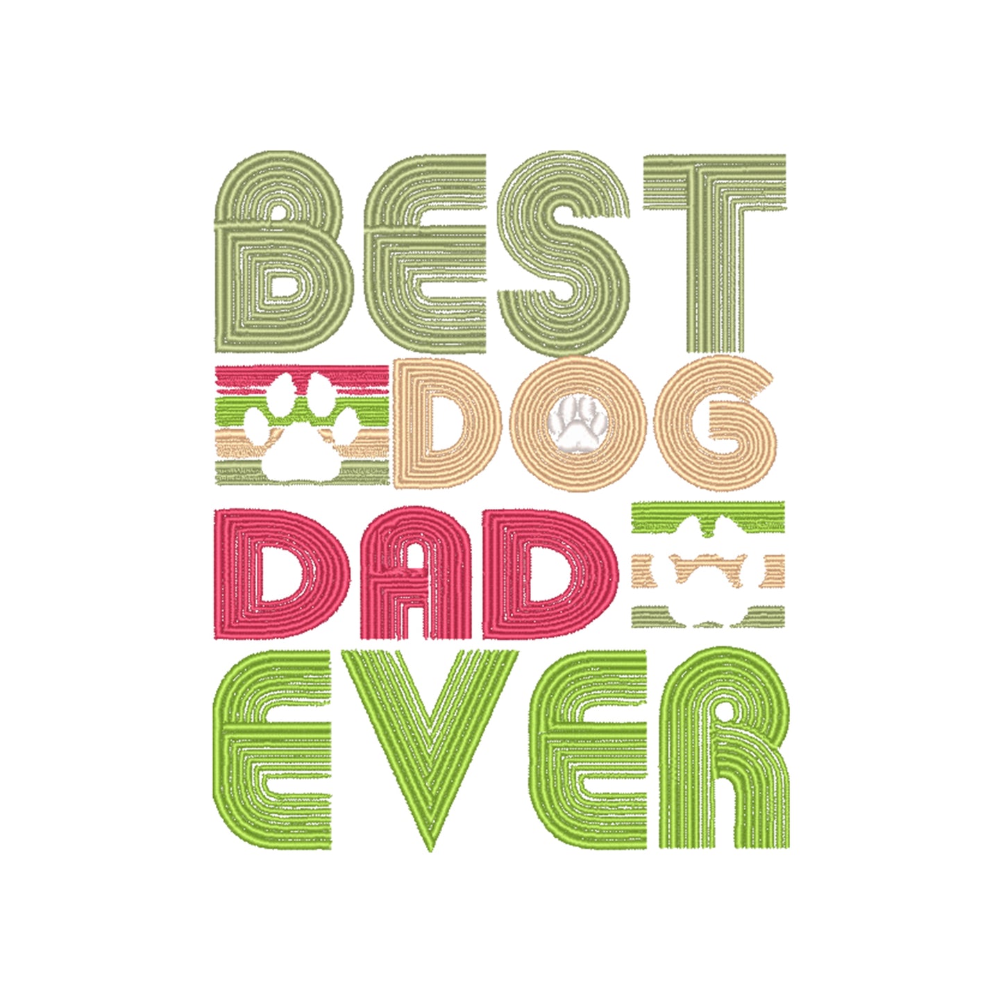 Koszulka „Best Dog Dad Ever” z haftem – idealny prezent dla właściciela psa, unisex, damska, oversize Haft z radości - nadruki i haft na odzieży Warszawa