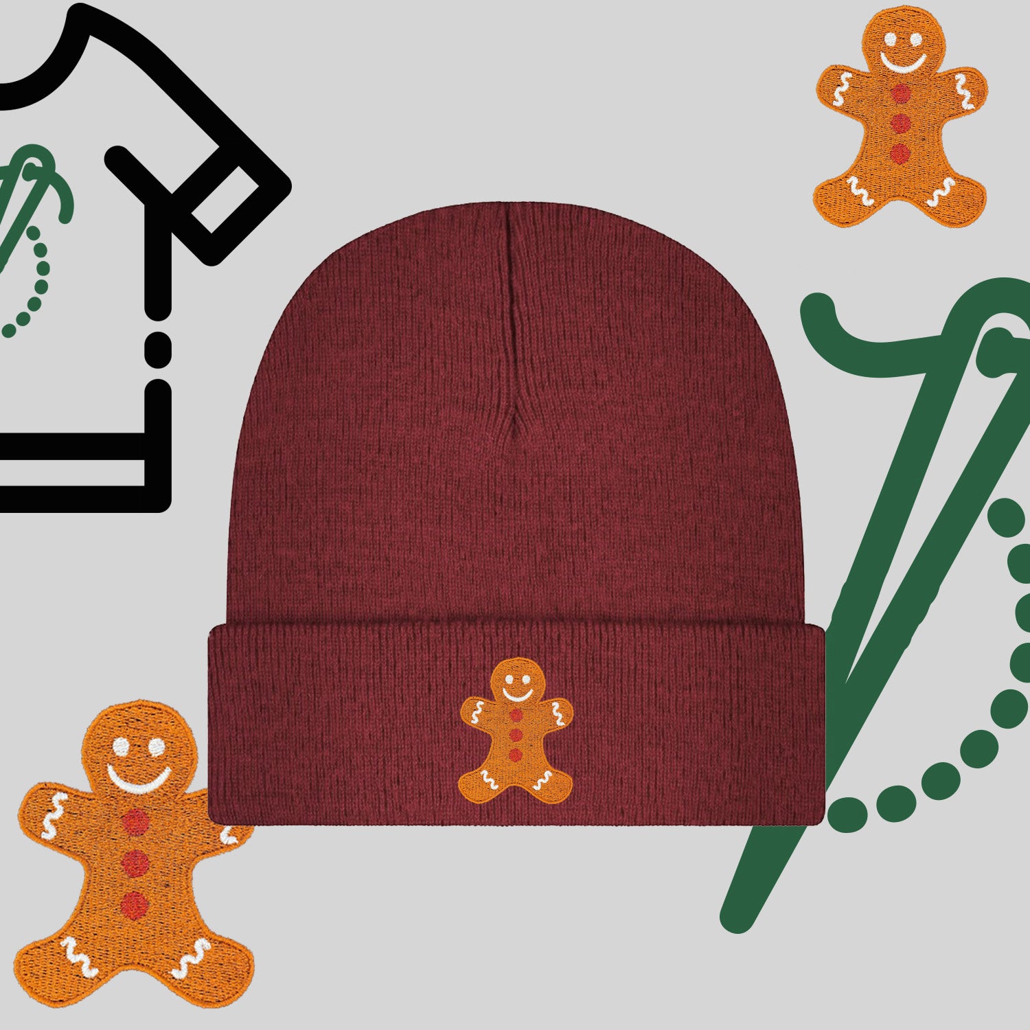 Czapka zimowa beanies "Ciastek"