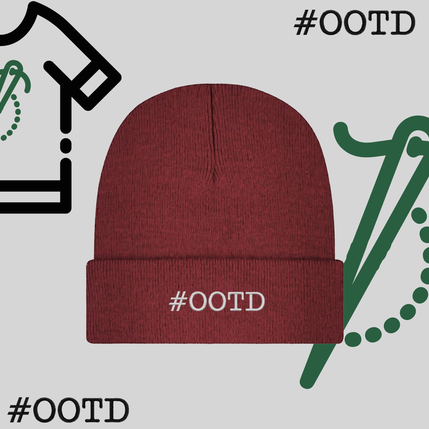 Czapka zimowa beanies "#ootd"