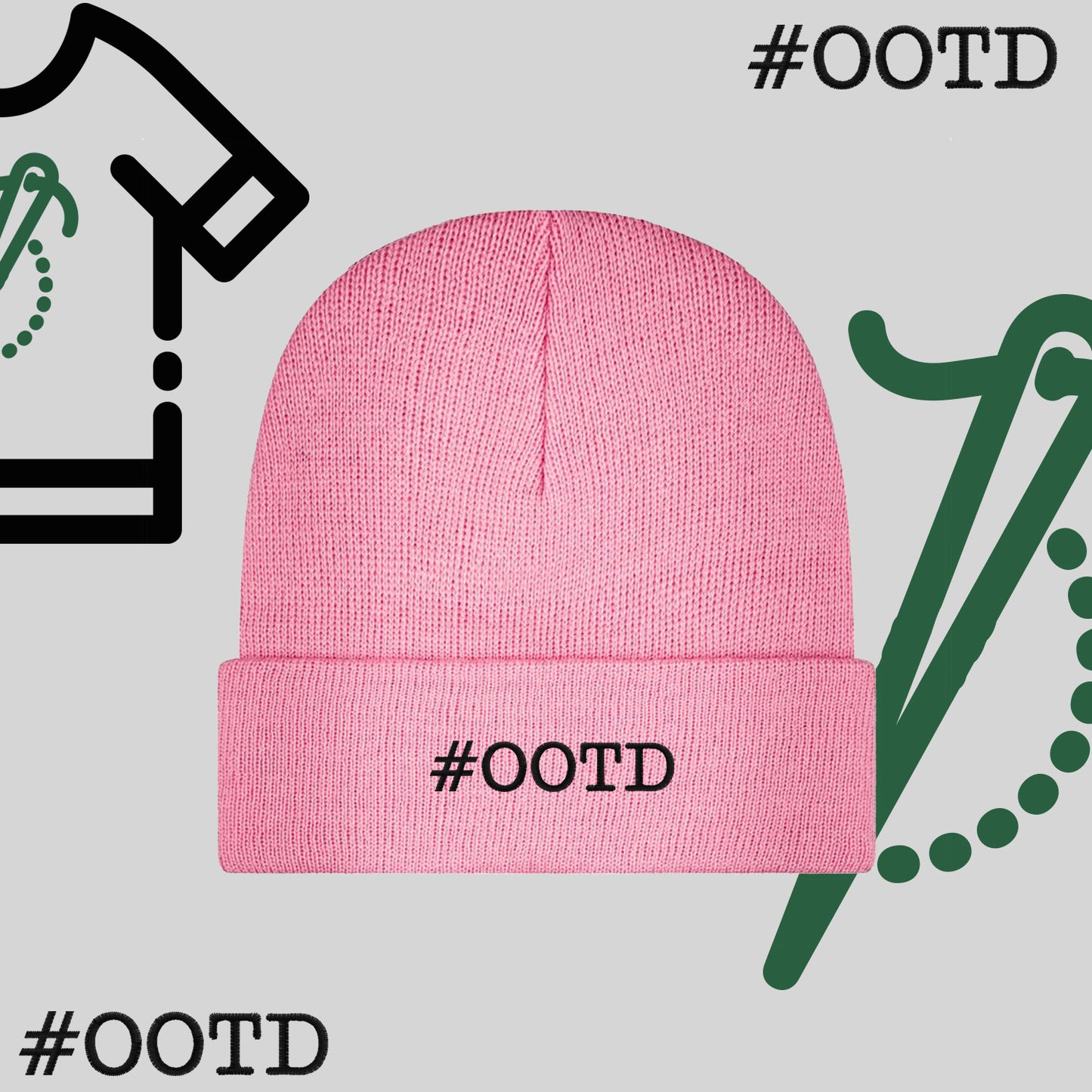 Czapka zimowa beanies "#ootd"