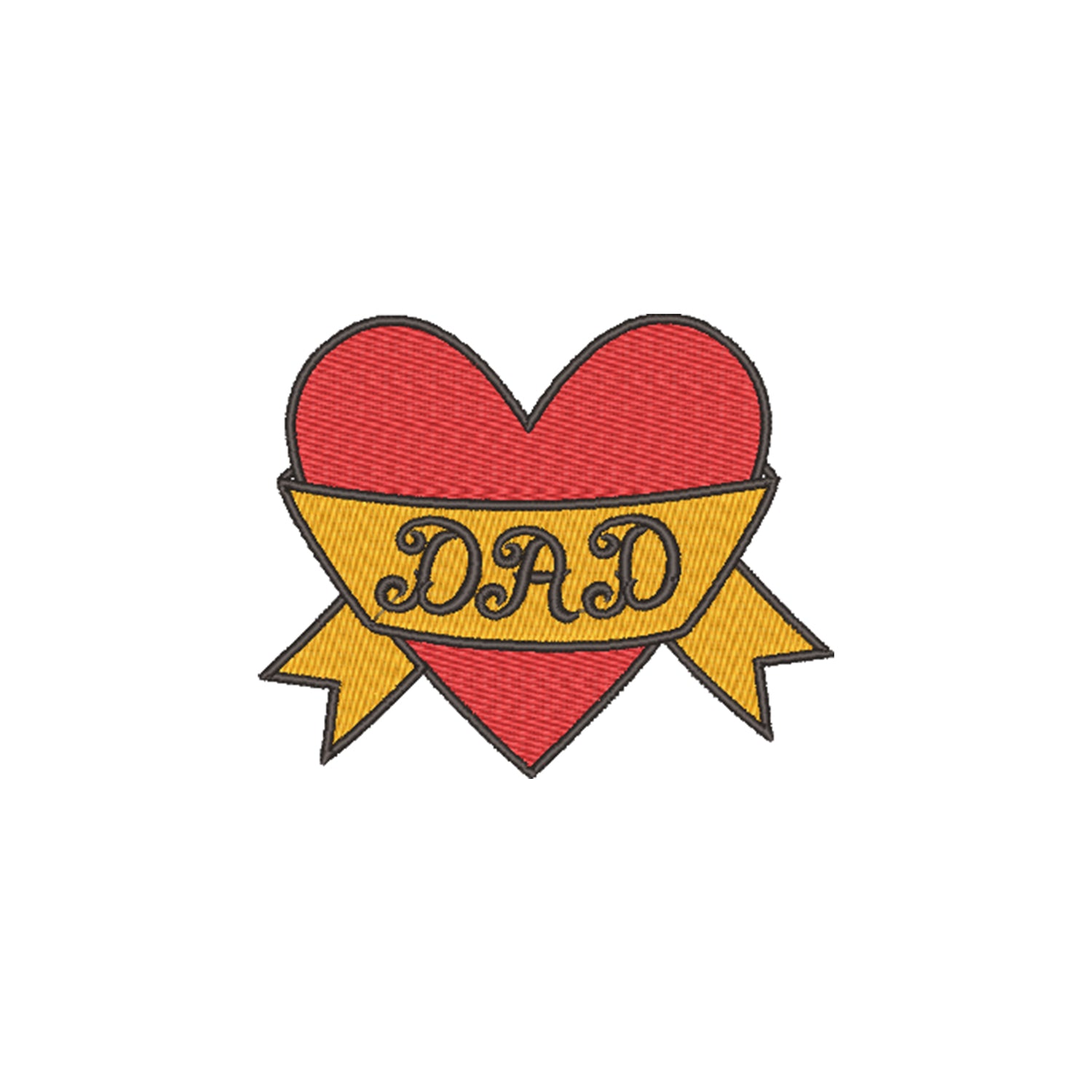 Bluza męska „Dad Heart Tattoo” z haftem – prezent dla taty w stylu retro, różne kroje Haft z radości - nadruki i haft na odzieży Warszawa