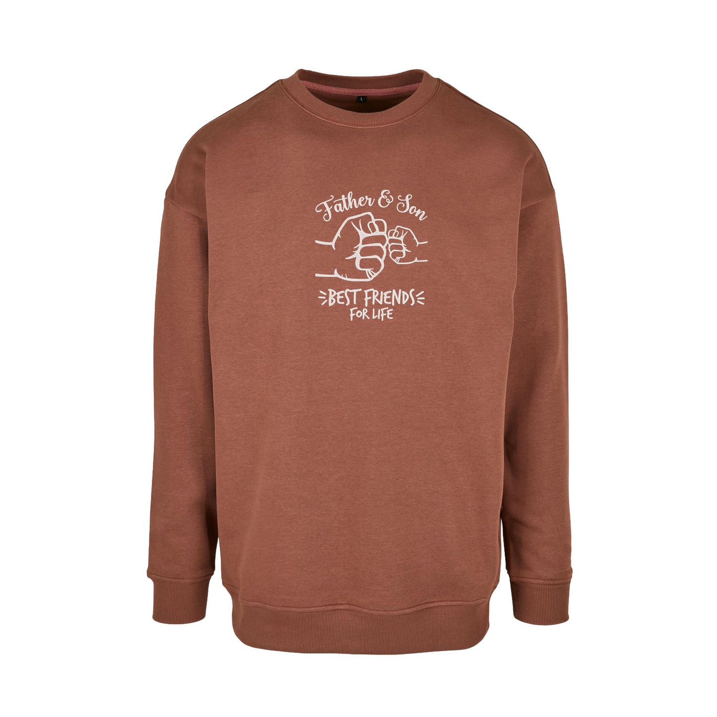 Bluza bez kaptura Father & Son Best Friends – haft komputerowy | Prezent dla taty i syna