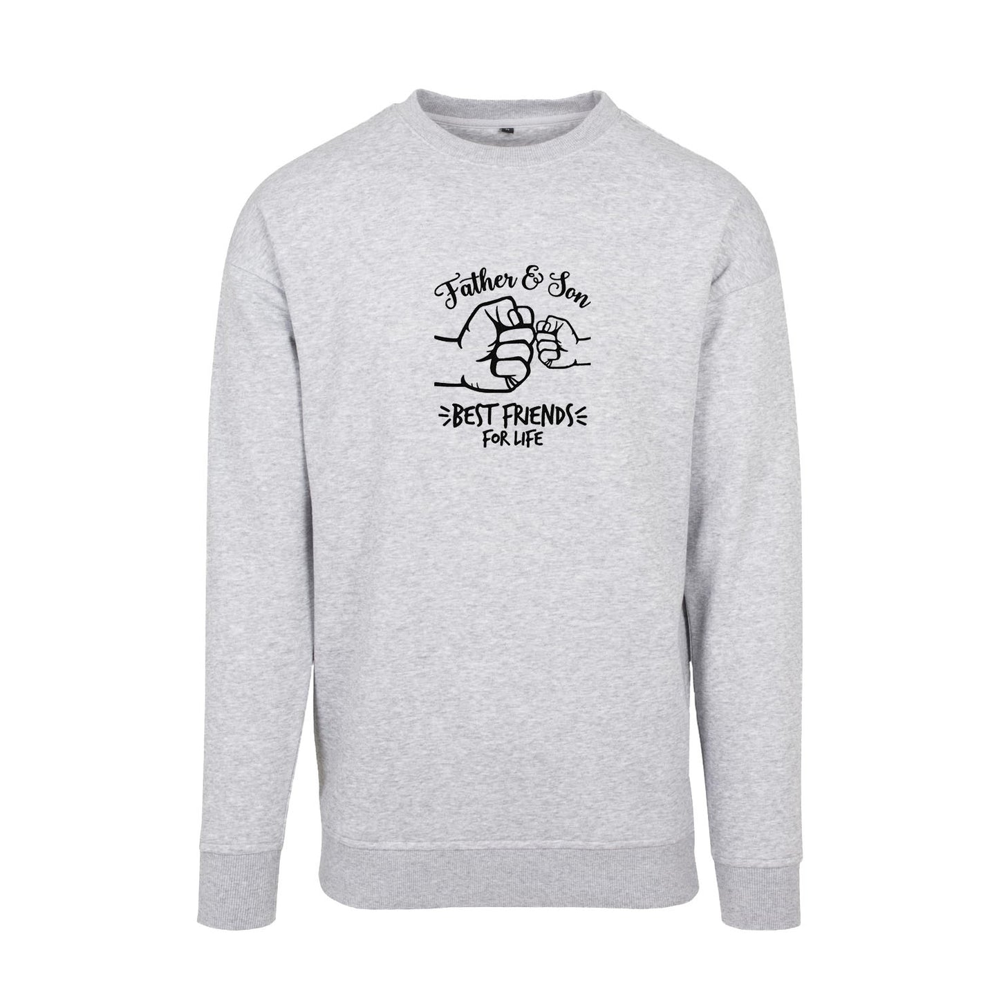 Bluza bez kaptura Father & Son Best Friends – haft komputerowy | Prezent dla taty i syna