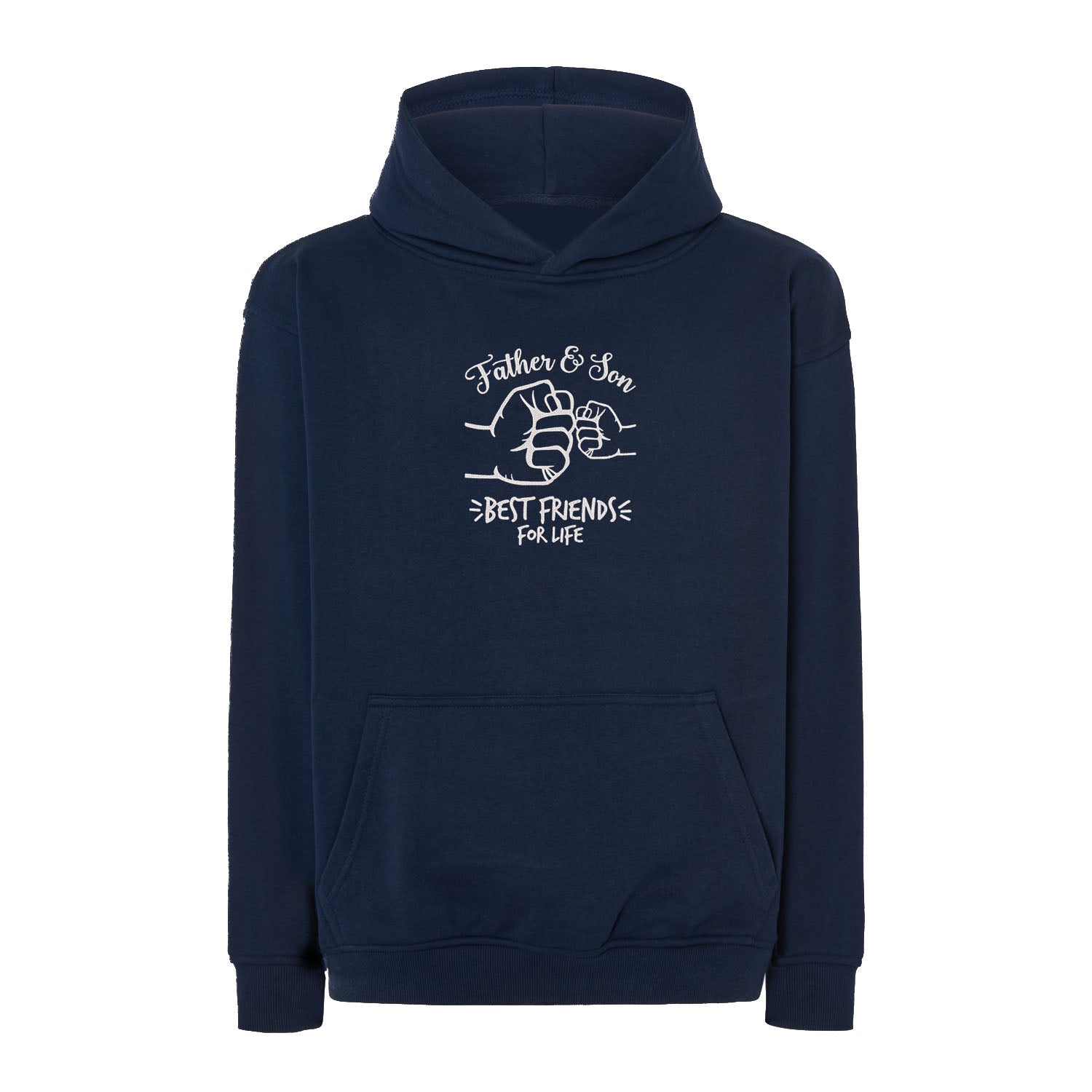 Bluza oversize Father & Son Best Friends – haft komputerowy | Prezent dla taty i syna Haft z radości