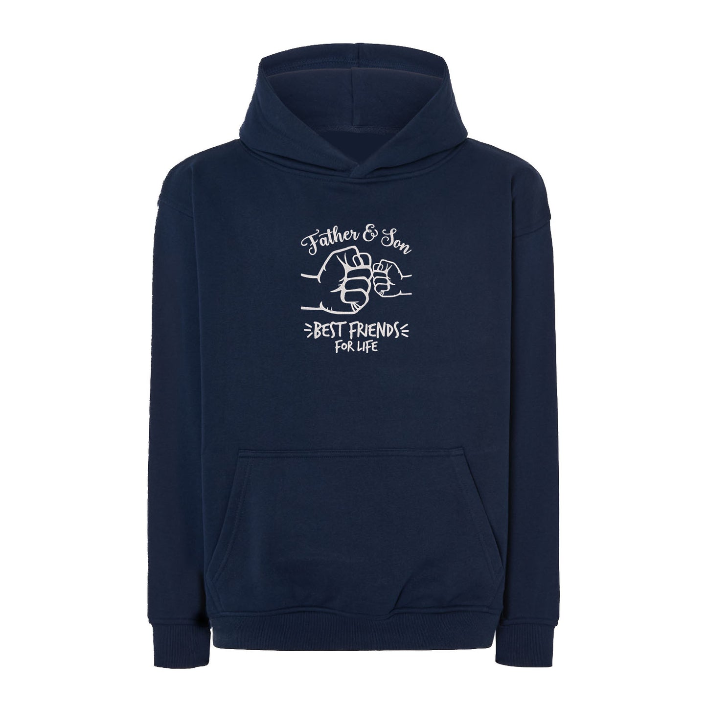 Bluza oversize Father & Son Best Friends – haft komputerowy | Prezent dla taty i syna Haft z radości