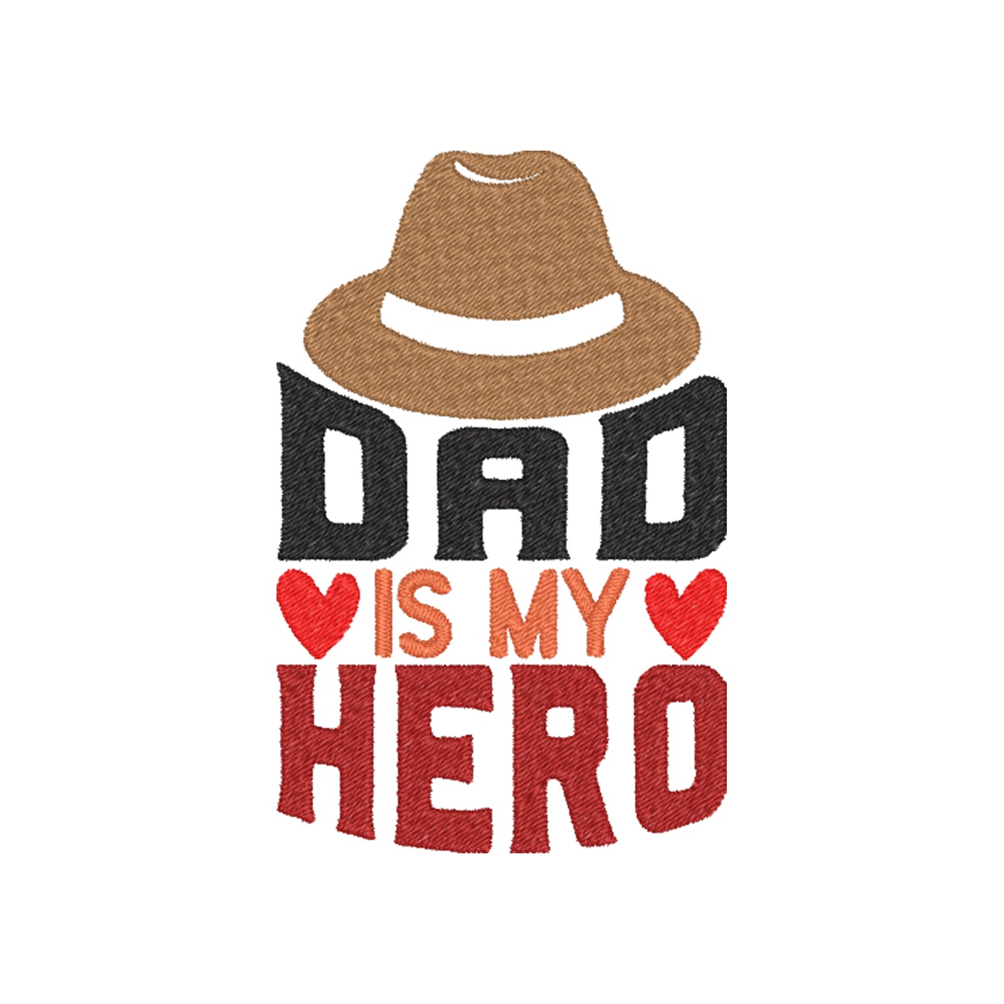 Koszulka „Dad is My Hero”  z haftem – wzruszający prezent dla taty, unisex, damska, oversize Haft z radości - nadruki i haft na odzieży Warszawa