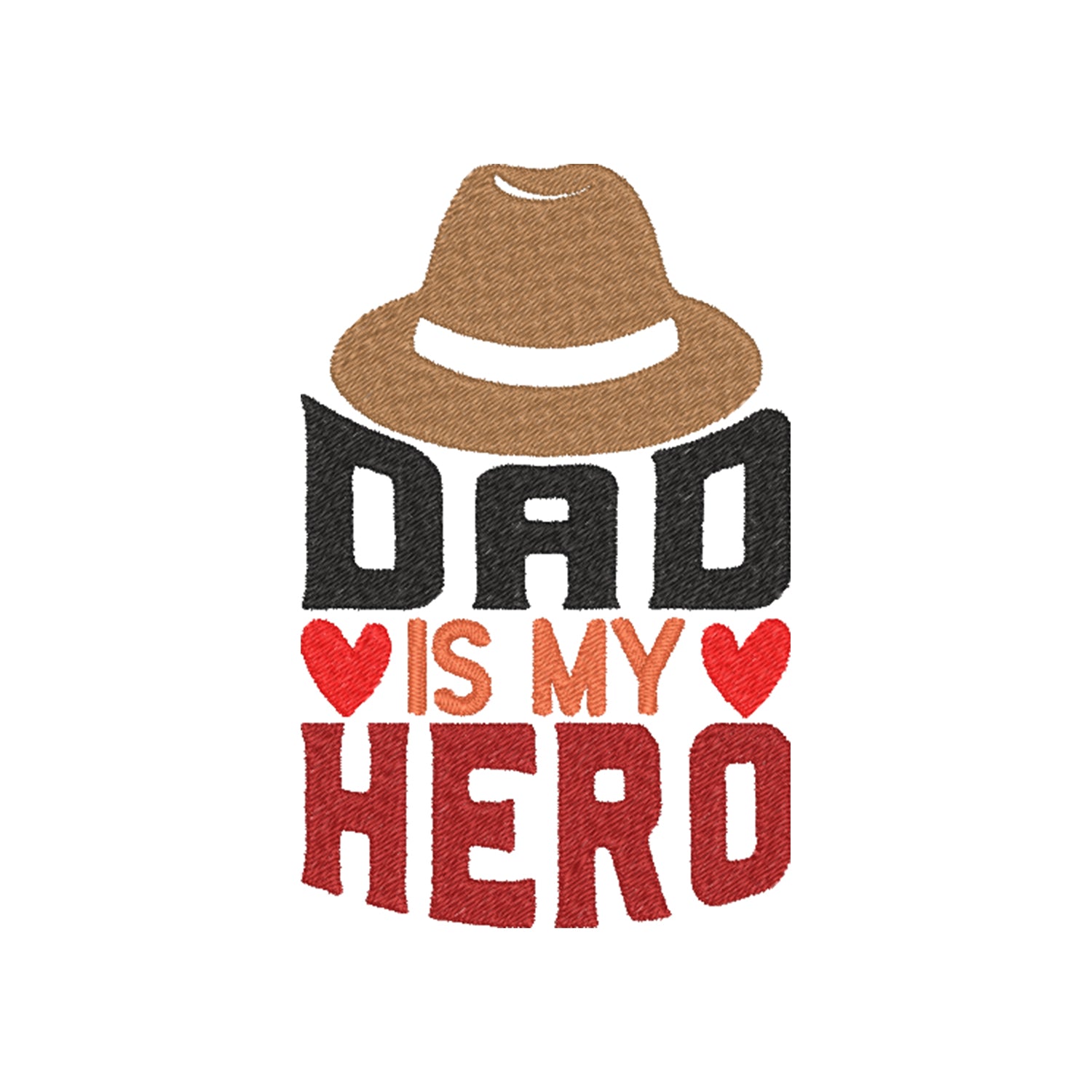 Koszulka „Dad is My Hero”  z haftem – wzruszający prezent dla taty, unisex, damska, oversize Haft z radości - nadruki i haft na odzieży Warszawa