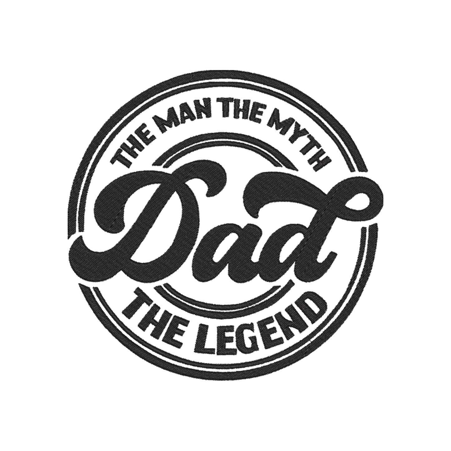 Bluza męska „Dad the Man the Myth the Legend” z haftem – wyjątkowy prezent dla taty, różne kroje Haft z radości - nadruki i haft na odzieży Warszawa