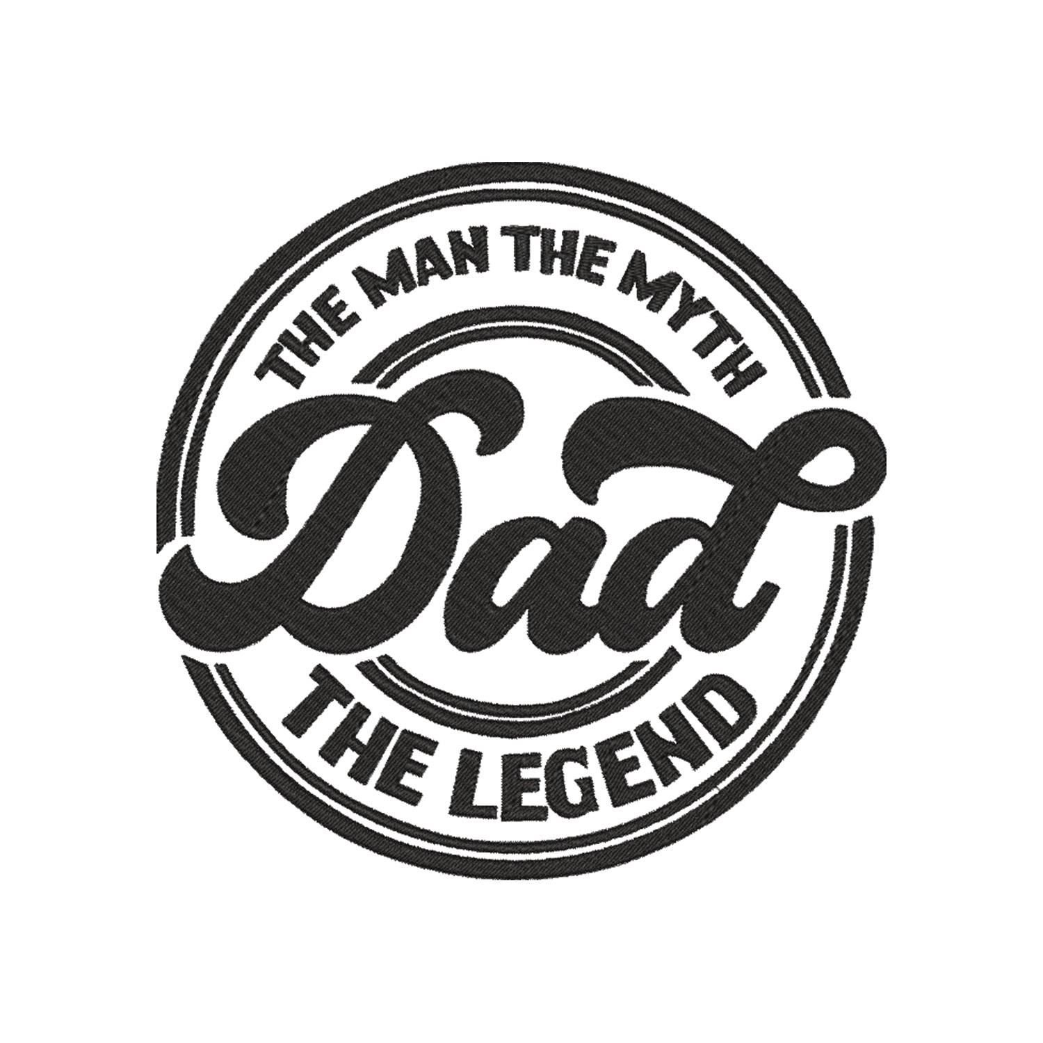Koszulka „Dad – The Man, The Myth, The Legend”  z haftem – wyjątkowy prezent dla taty, unisex, damska, oversize Haft z radości - nadruki i haft na odzieży Warszawa
