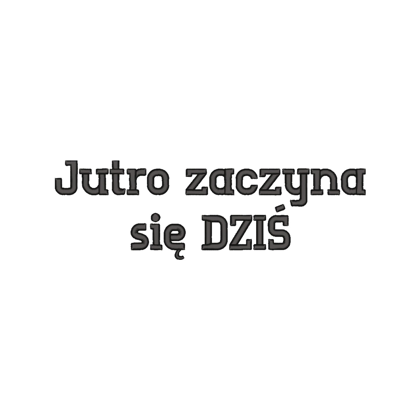 Torba bawełniana „Jutro zaczyna się DZIŚ” – Haft 3D, Motywacja i Ekologia