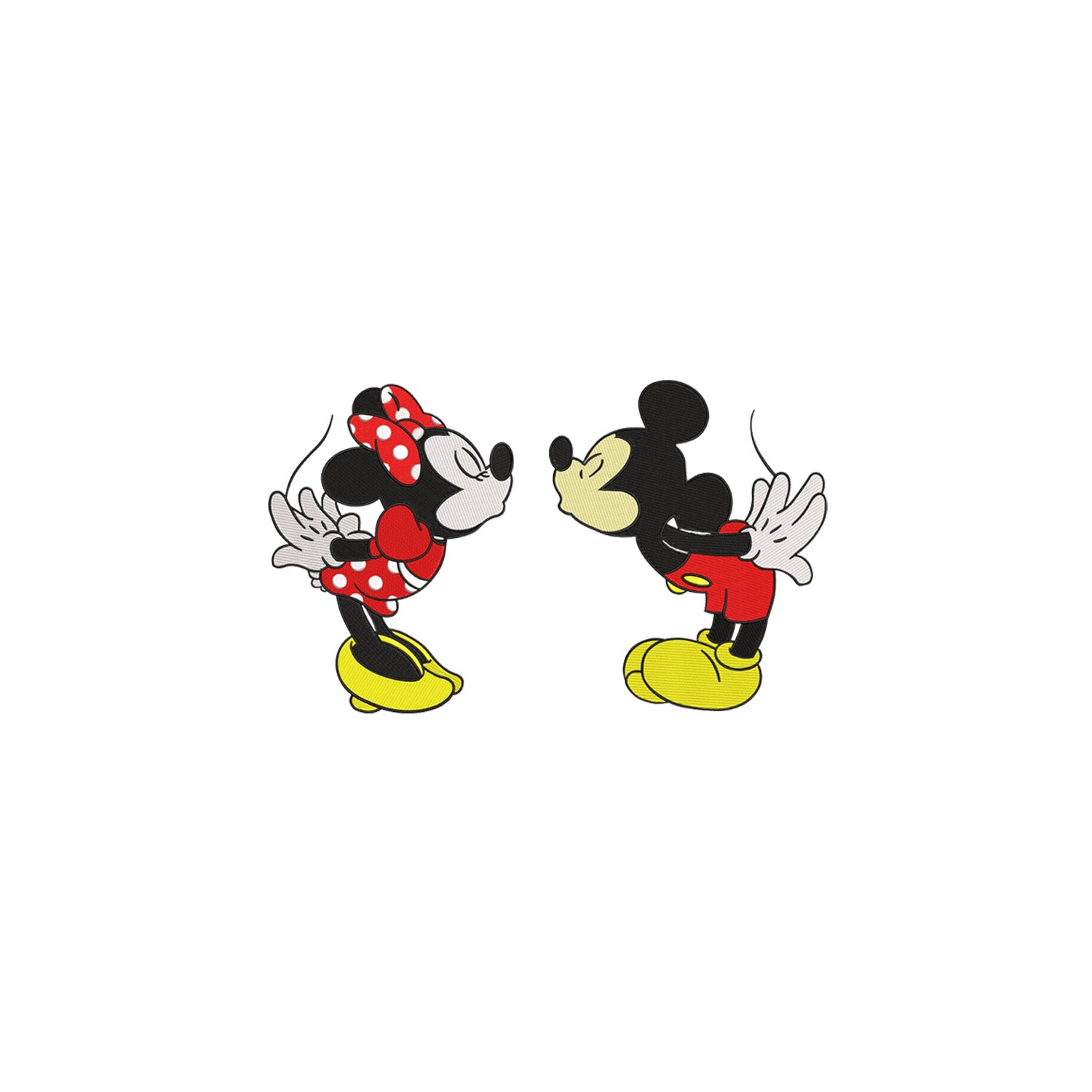 Zestaw 2 bluz bez kaptura z haftem „MICKEY MOUSE”  maczi & maczi – haft komputerowy, styl z przesłaniem