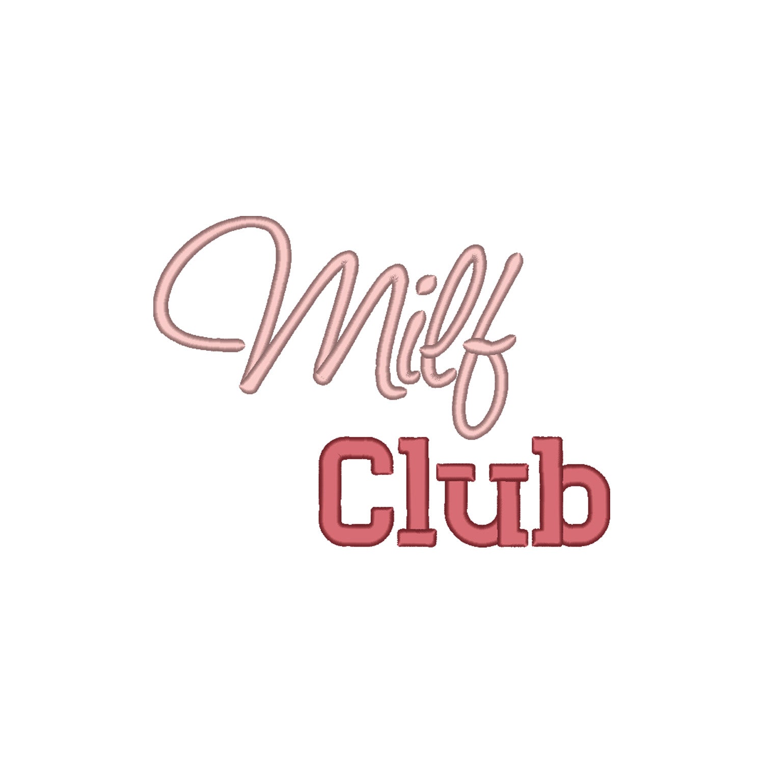 Koszulka unisex „Milf Club” – Haft 3D, Styl i Pewność Siebie