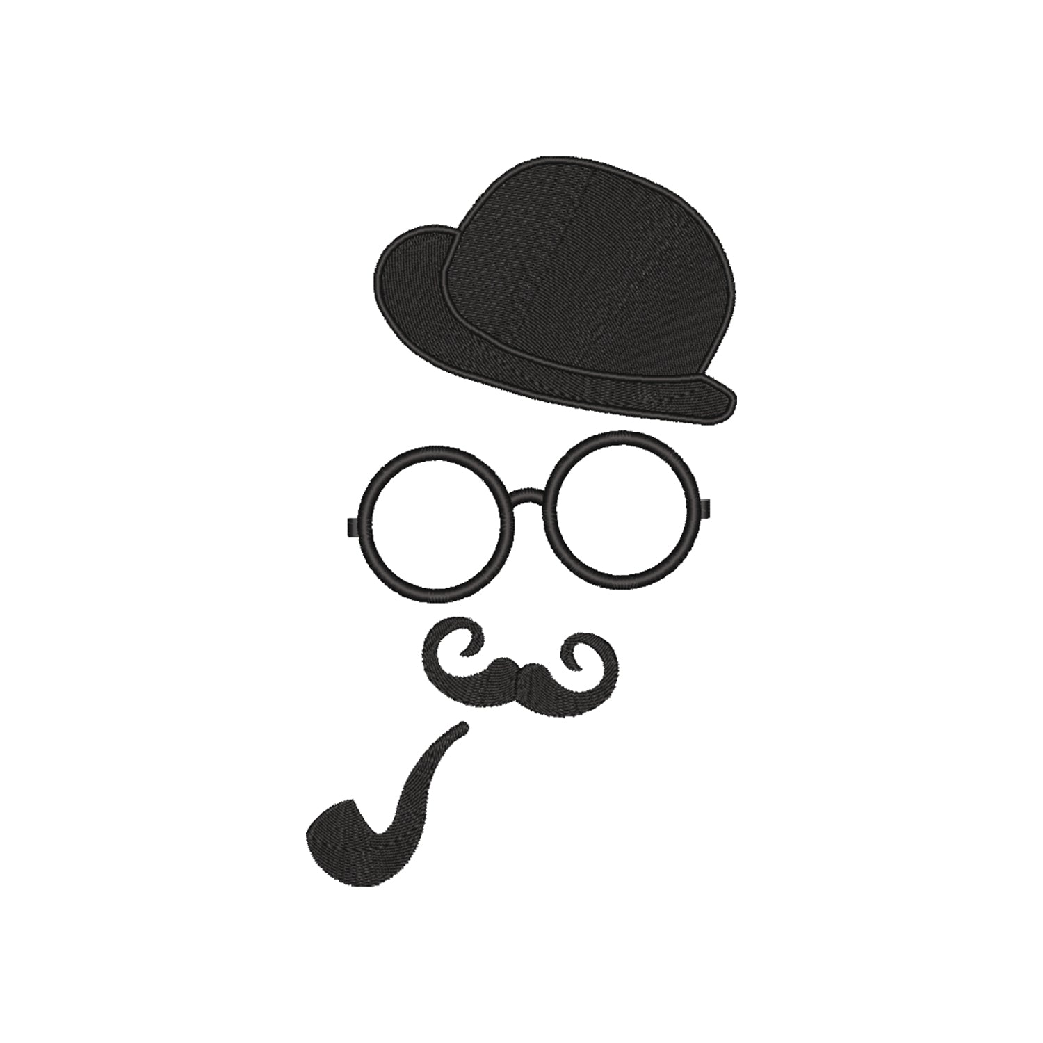 Torba bawełniana Man Smoking a Pipe – elegancki haft z motywem retro
