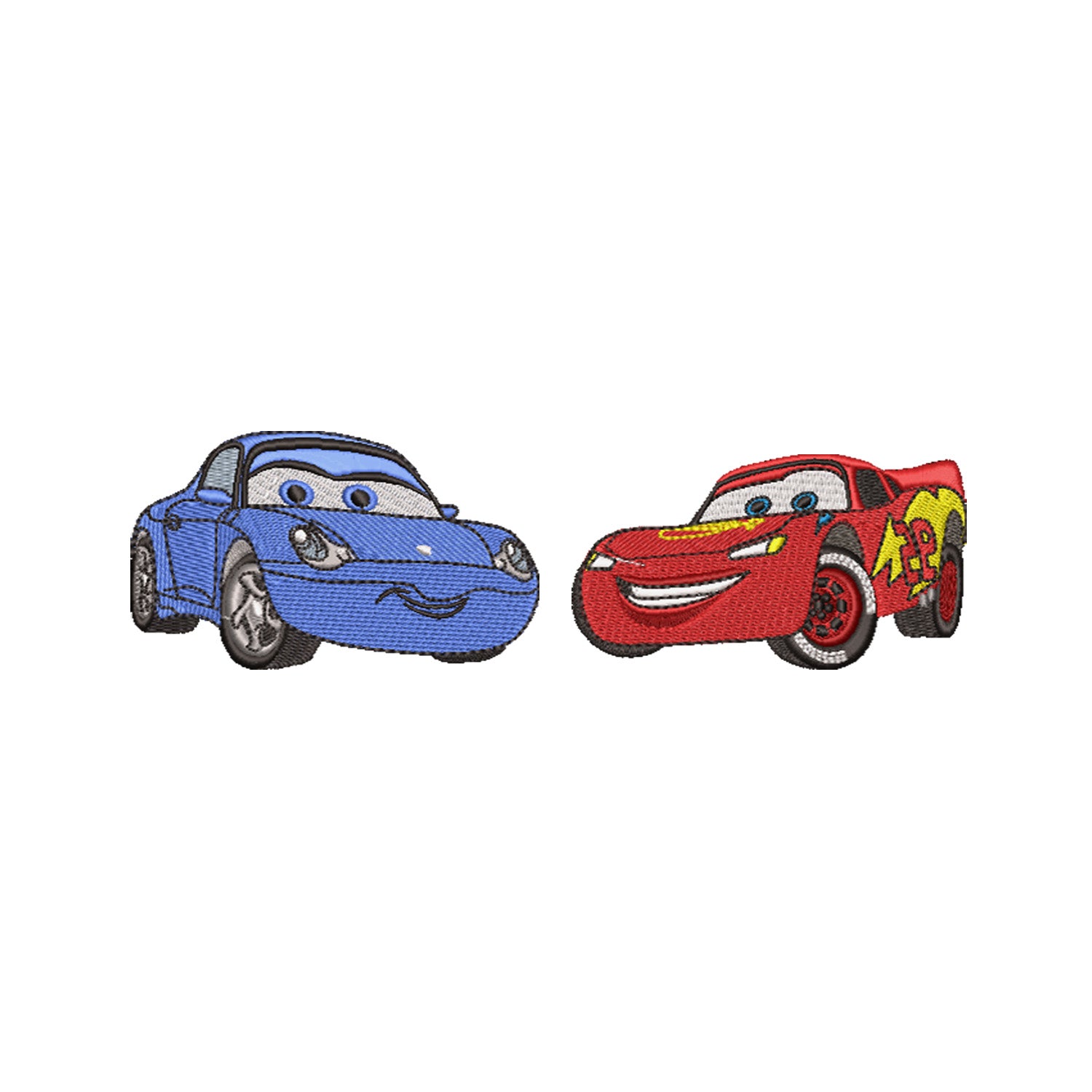 Zestaw 2 bluz z kapturem z haftem „McQueen & Sally”  maczi & maczi