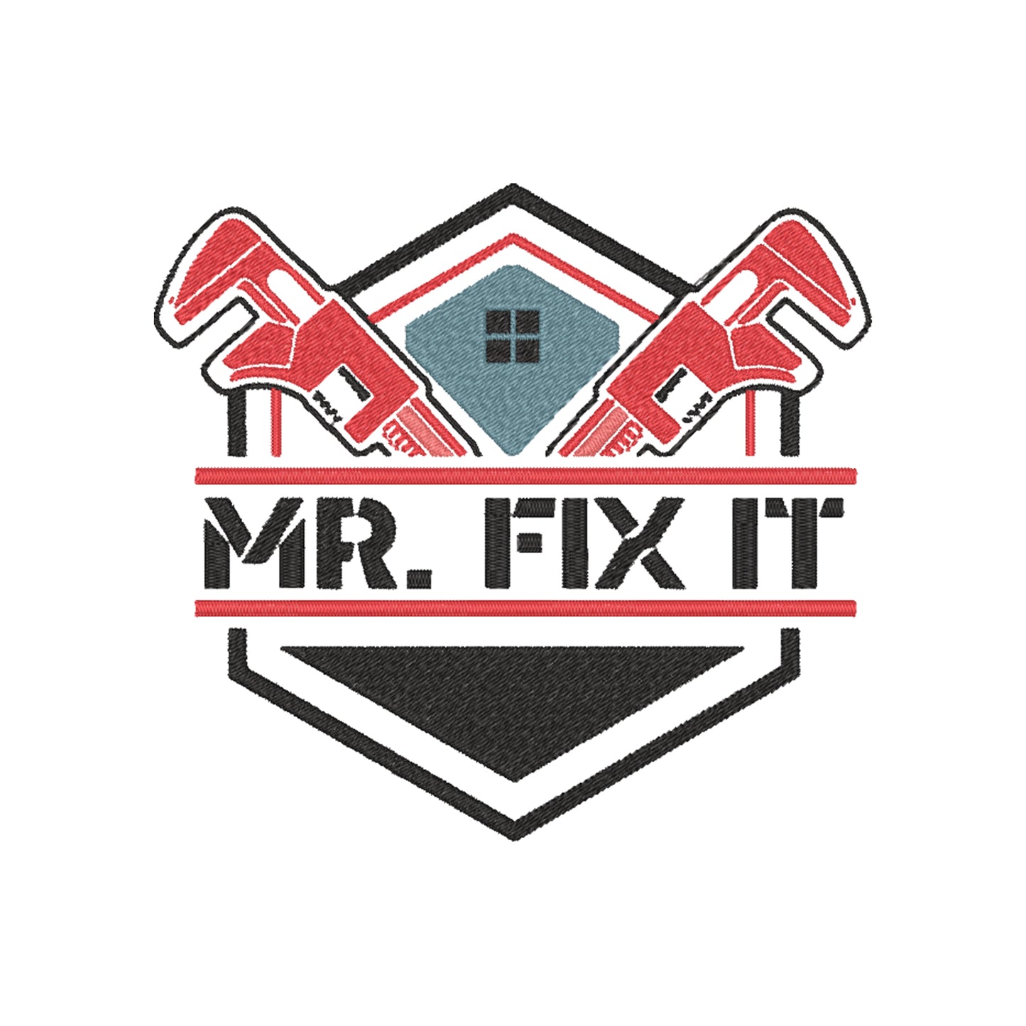 Bluza „Mr Fix It” z haftem komputerowym – idealna bluza dla taty majsterkowicza, dostępna w kroju bez kaptura, z kapturem i oversize Haft z radości - nadruki i haft na odzieży Warszawa