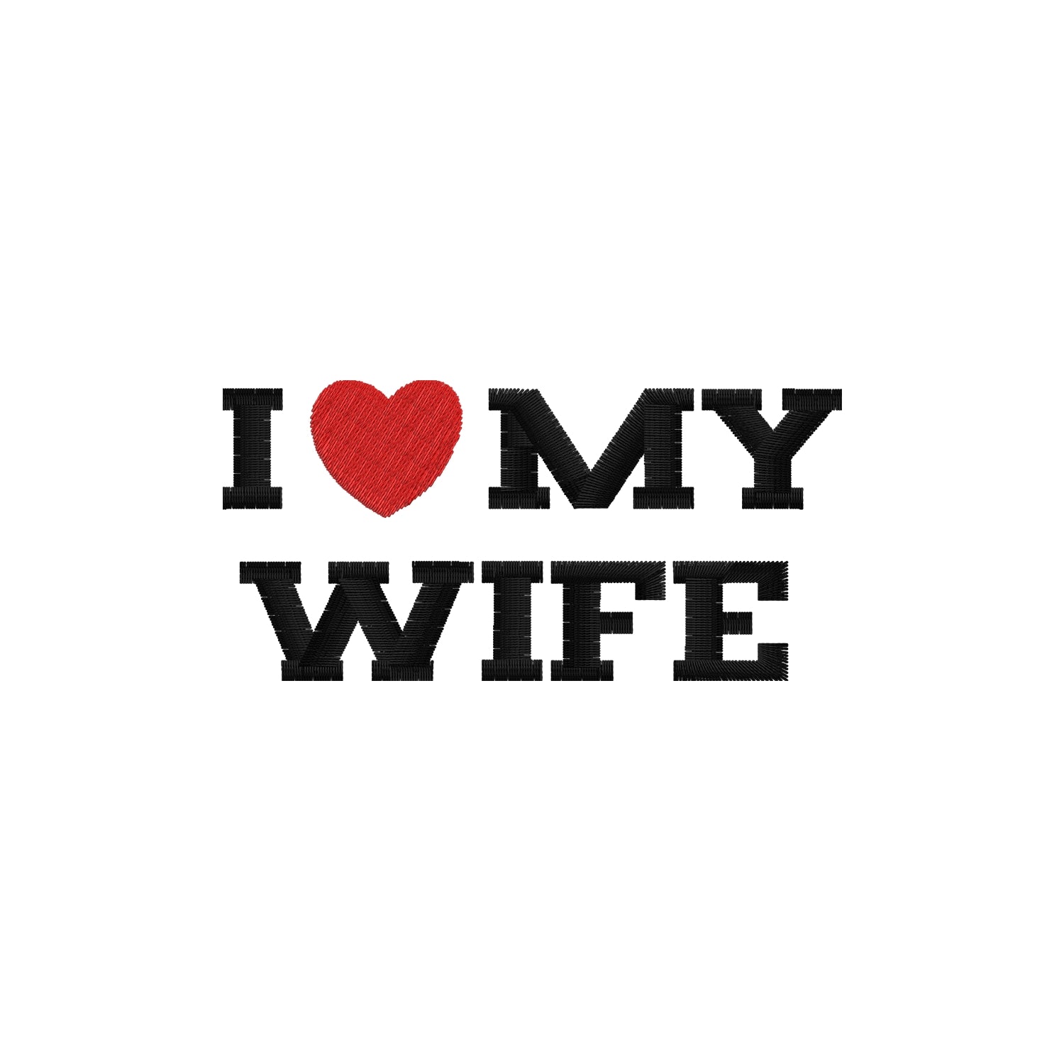 Koszulka damska z haftem „I LOVE MY WIFE
