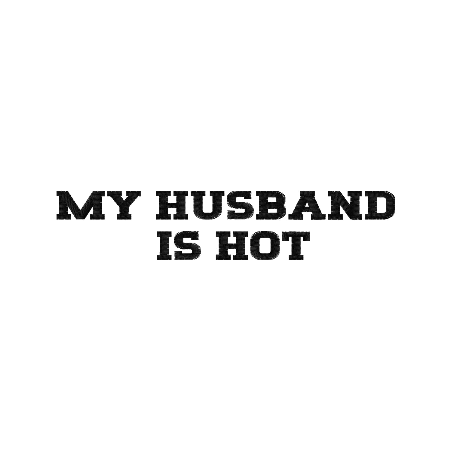 Koszulka damska z haftem „MY HUSBAND IS HOT