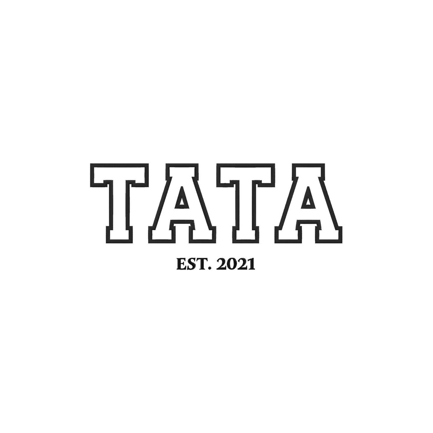 Bluza oversize z kapturem "TATA" kontur+EST, idealny prezent na dzień Taty