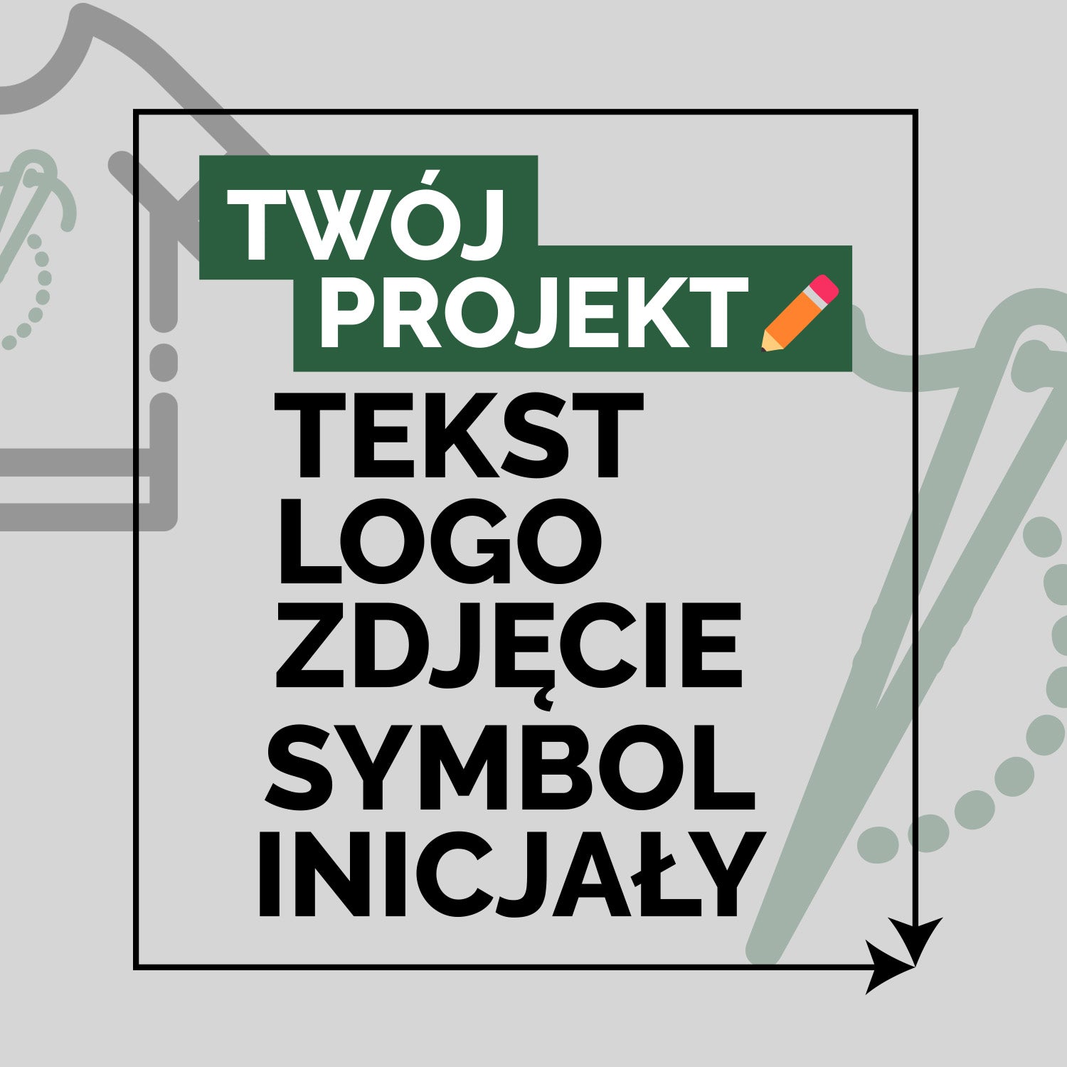 Bluza bez kaptura z Haftem Komputerowym – Twój Projekt: Tekst, Logo, Symbol lub Inicjały