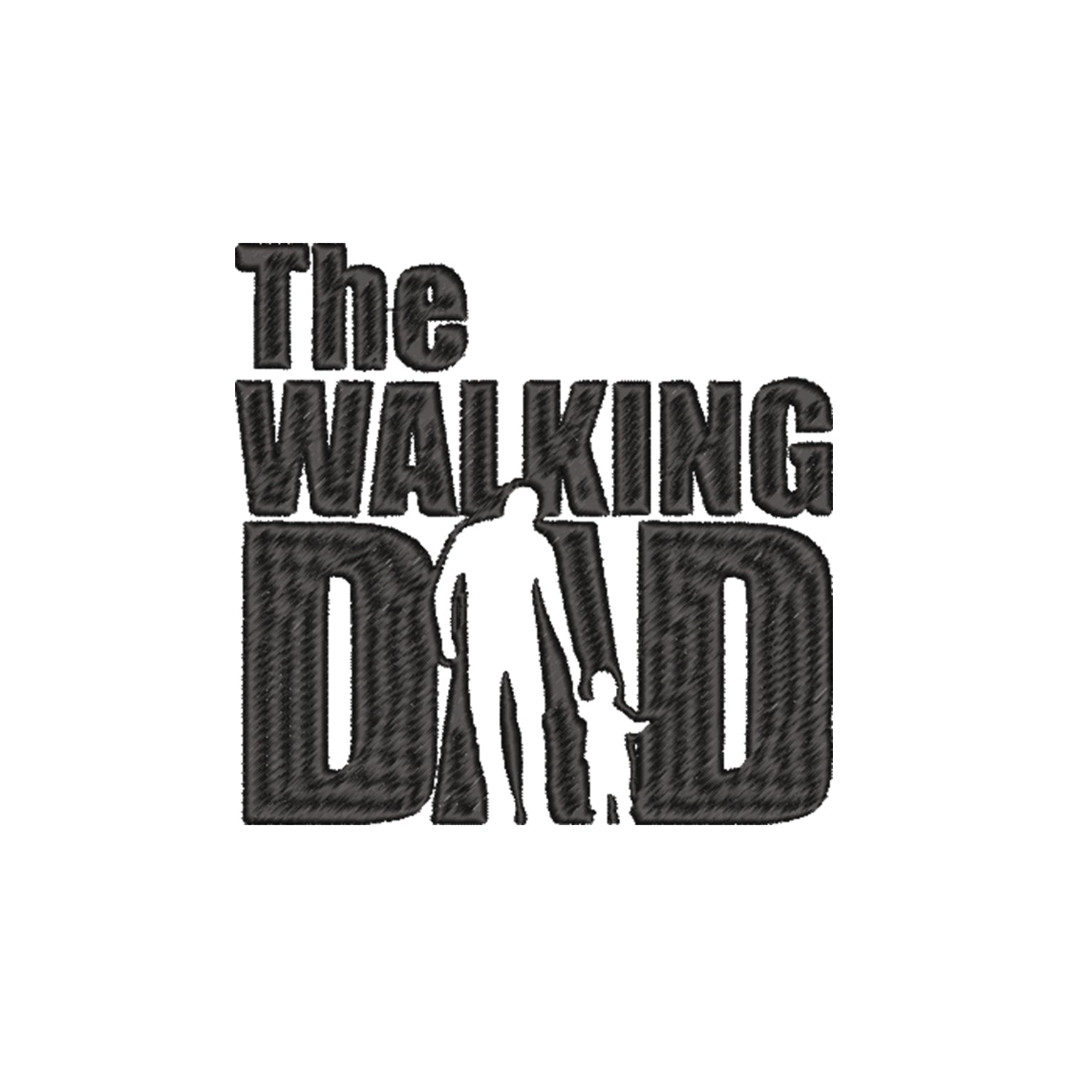 Koszulka „The Walking Dad” – zabawny haft komputerowy, idealna na prezent dla taty Haft z radości - nadruki i haft na odzieży Warszawa
