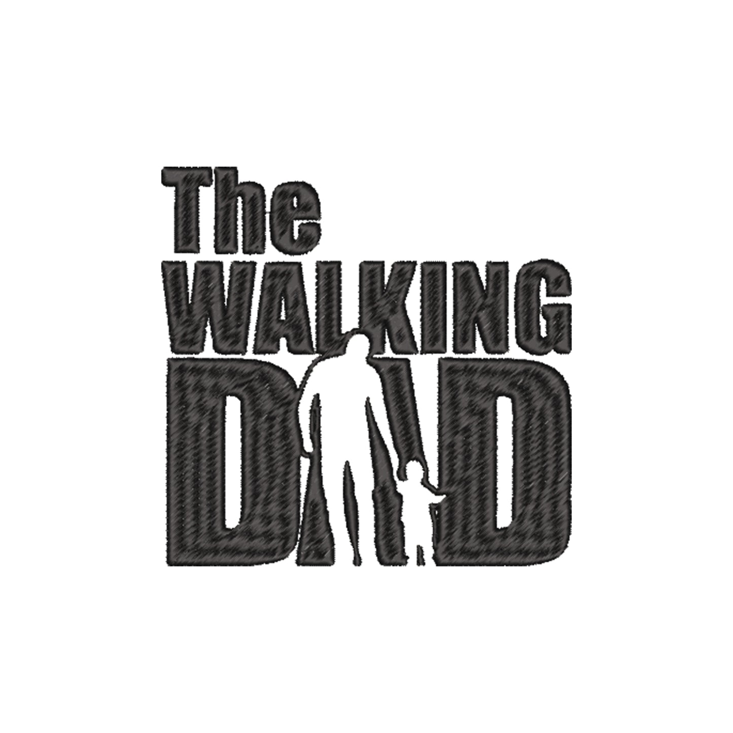Koszulka „The Walking Dad” – zabawny haft komputerowy, idealna na prezent dla taty Haft z radości - nadruki i haft na odzieży Warszawa