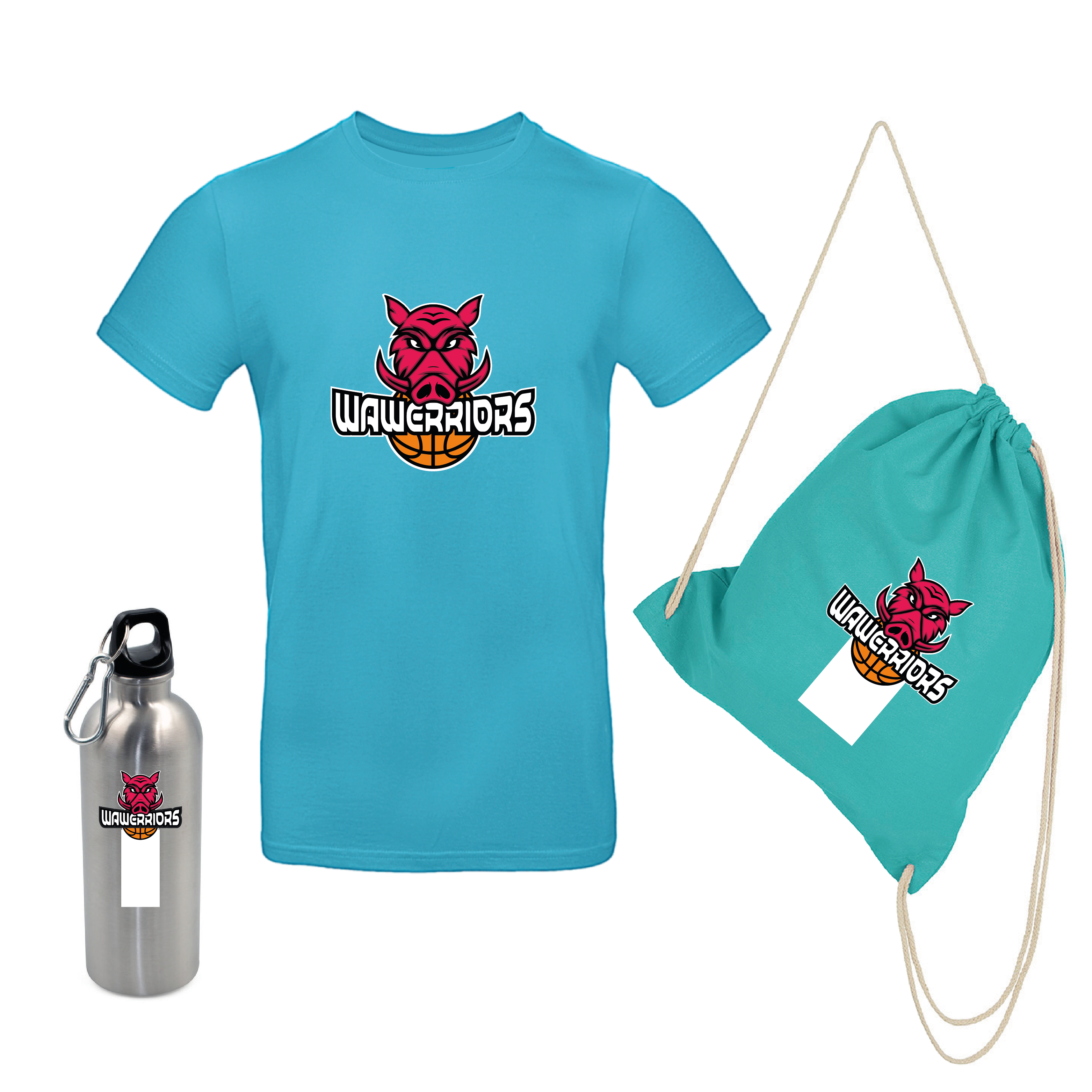 Zestaw startowy Wawerriors, koszulka / bidon / workoplecak