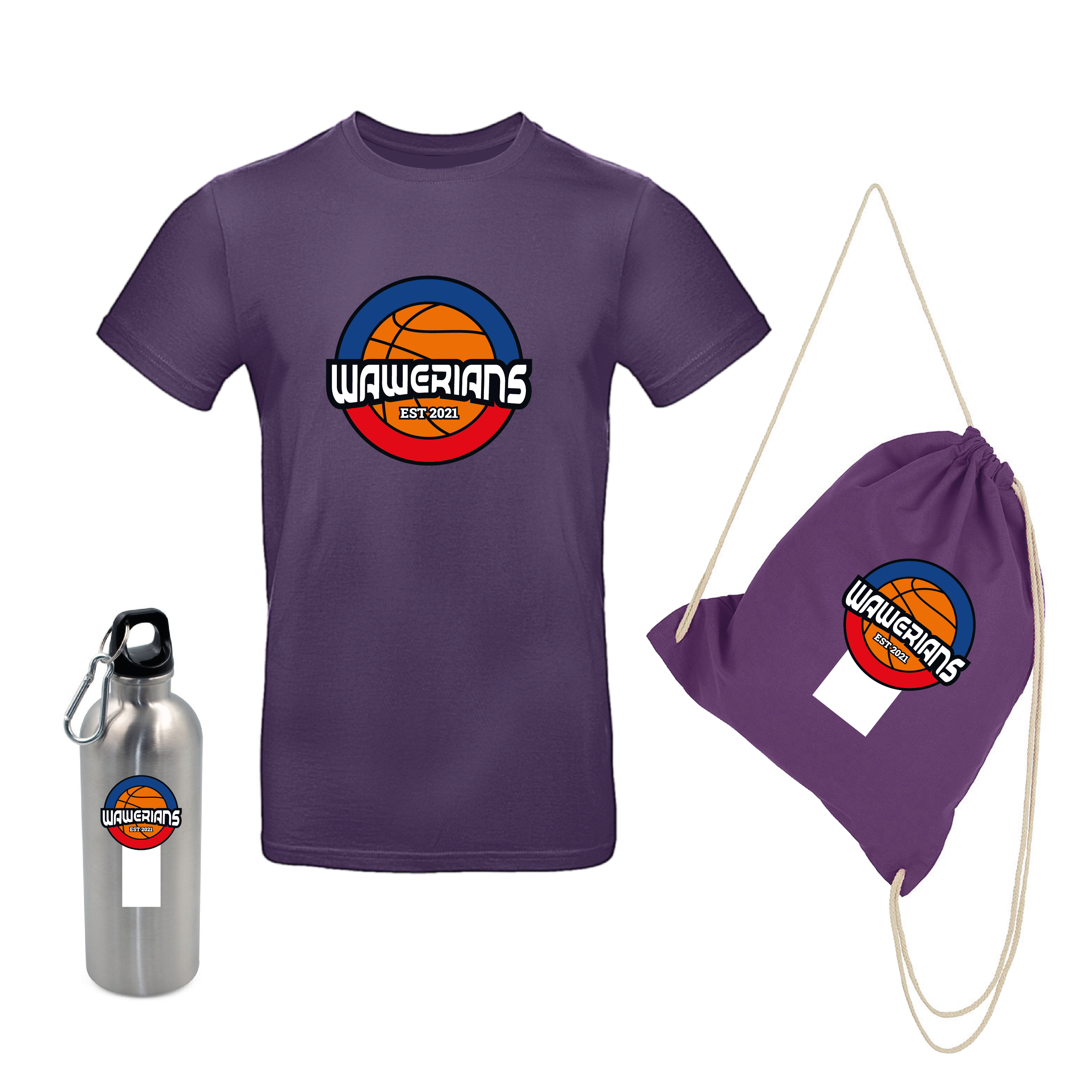 Zestaw startowy Wawerians, koszulka / bidon / workoplecak