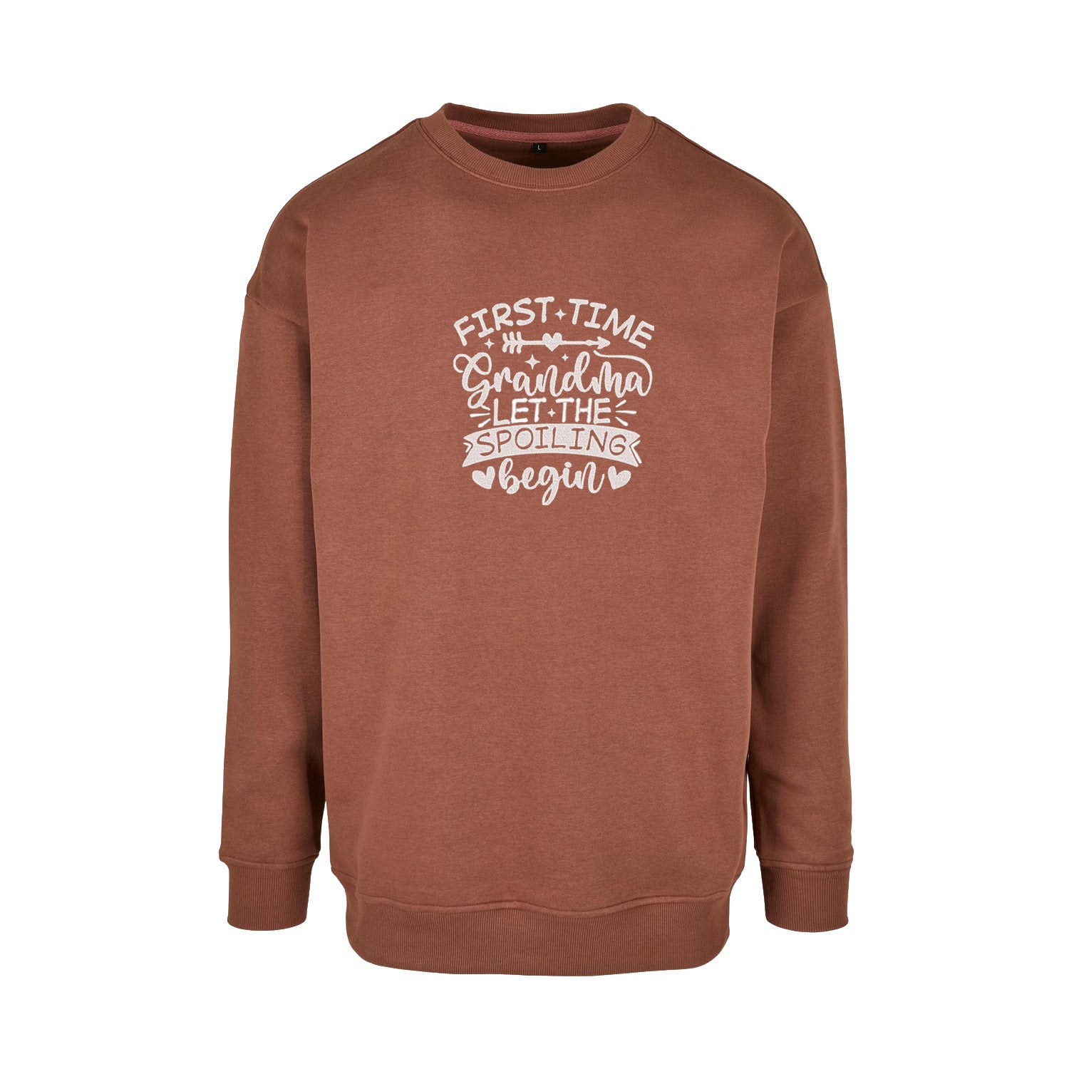 Bluza First Time Grandma – idealny upominek dla świeżej Babci Haft z radości - nadruki i haft na odzieży Warszawa