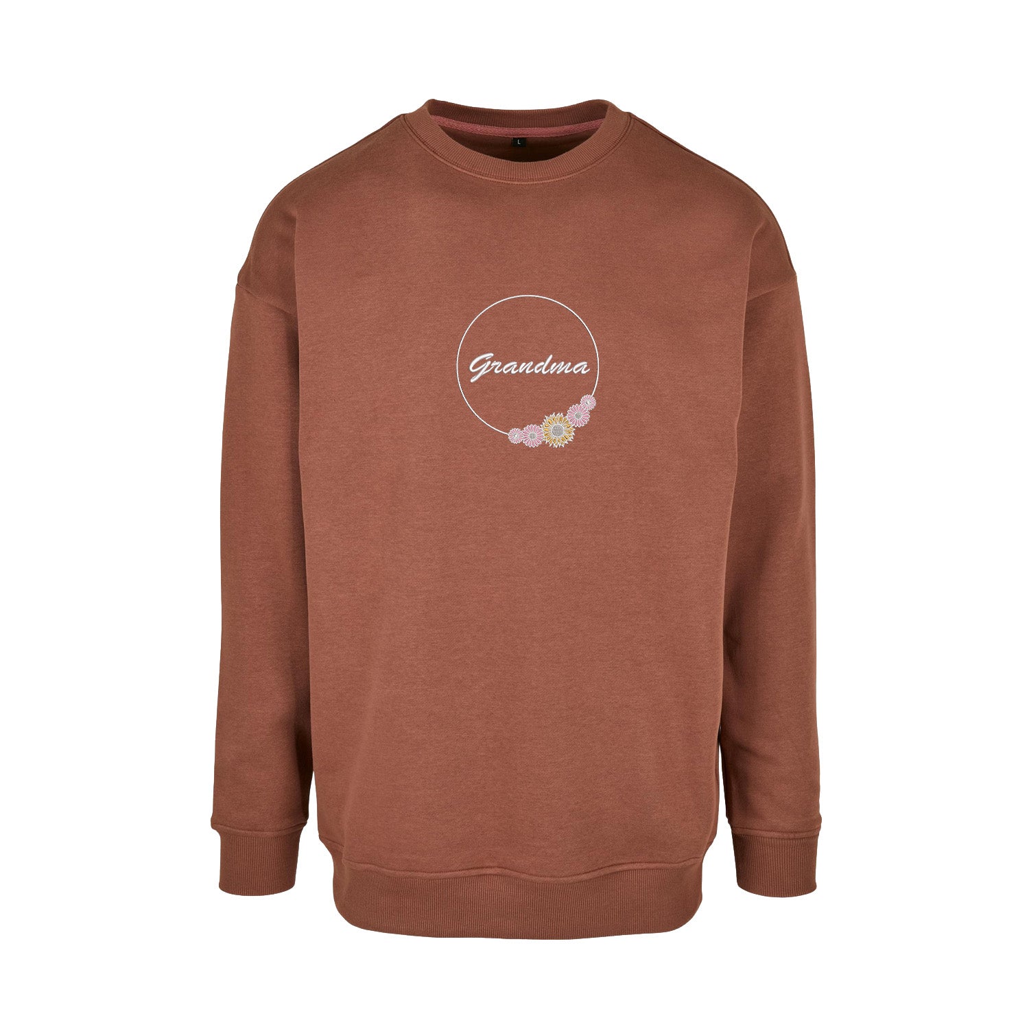 Bluza Grandma Flower – klasyczny kwiatowy wzór pełen uroku Haft z radości - nadruki i haft na odzieży Warszawa