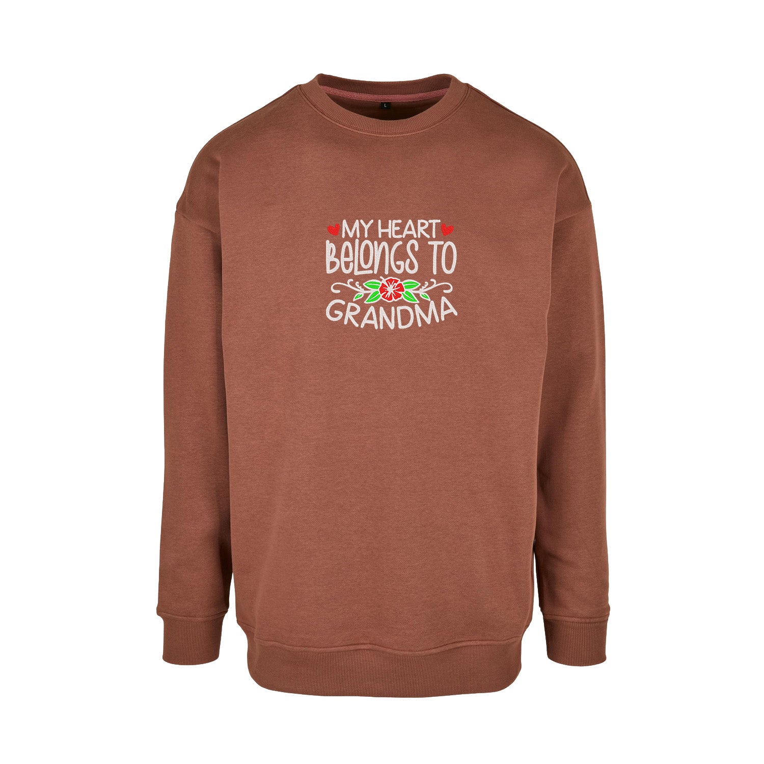 Bluza My Heart Belongs to Grandma – pełna miłości i wdzięczności Haft z radości - nadruki i haft na odzieży Warszawa