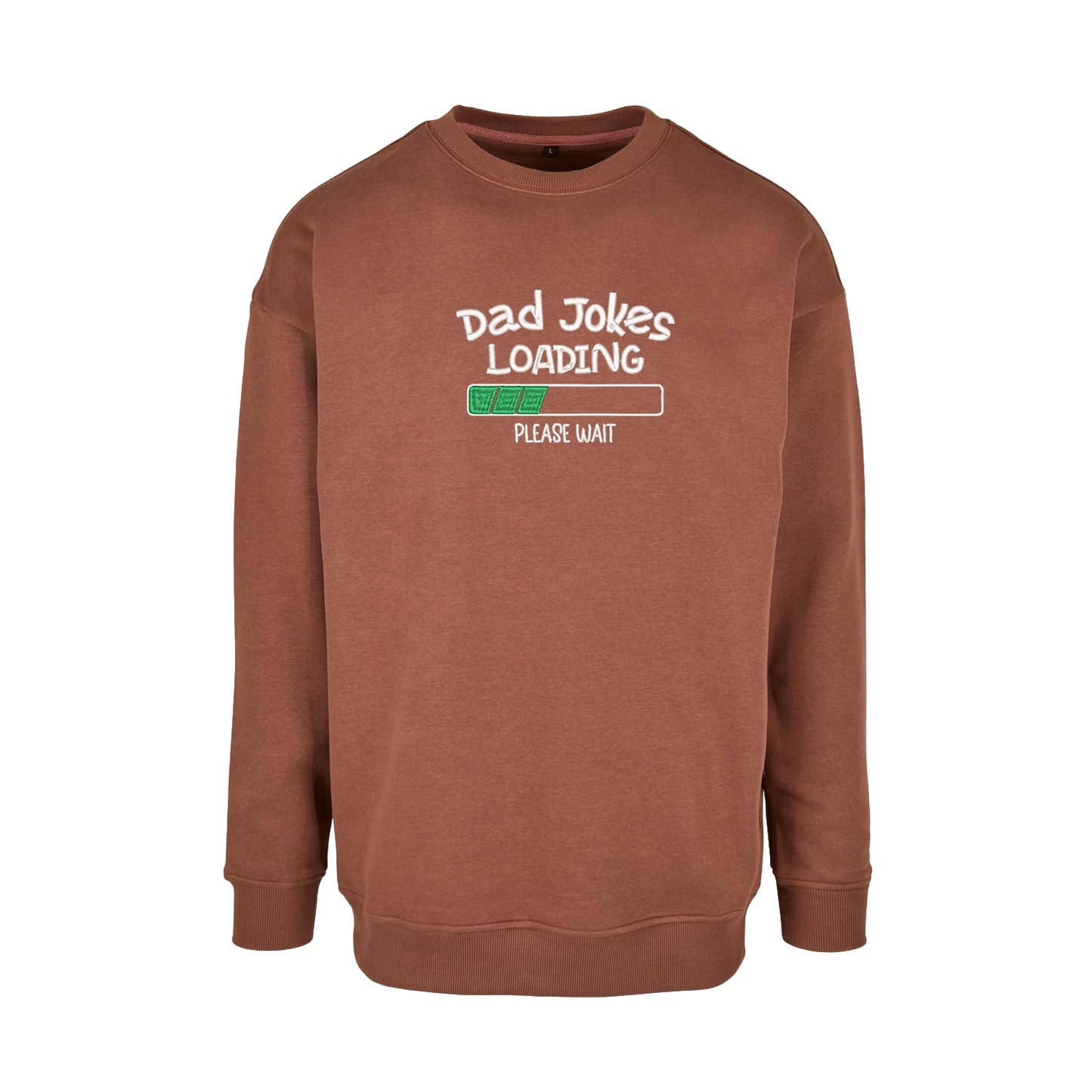 Bluza z kapturem z haftem „Dad Jokes Embroidery” – prezent dla taty z humorem | Śmieszna bluza dla ojca