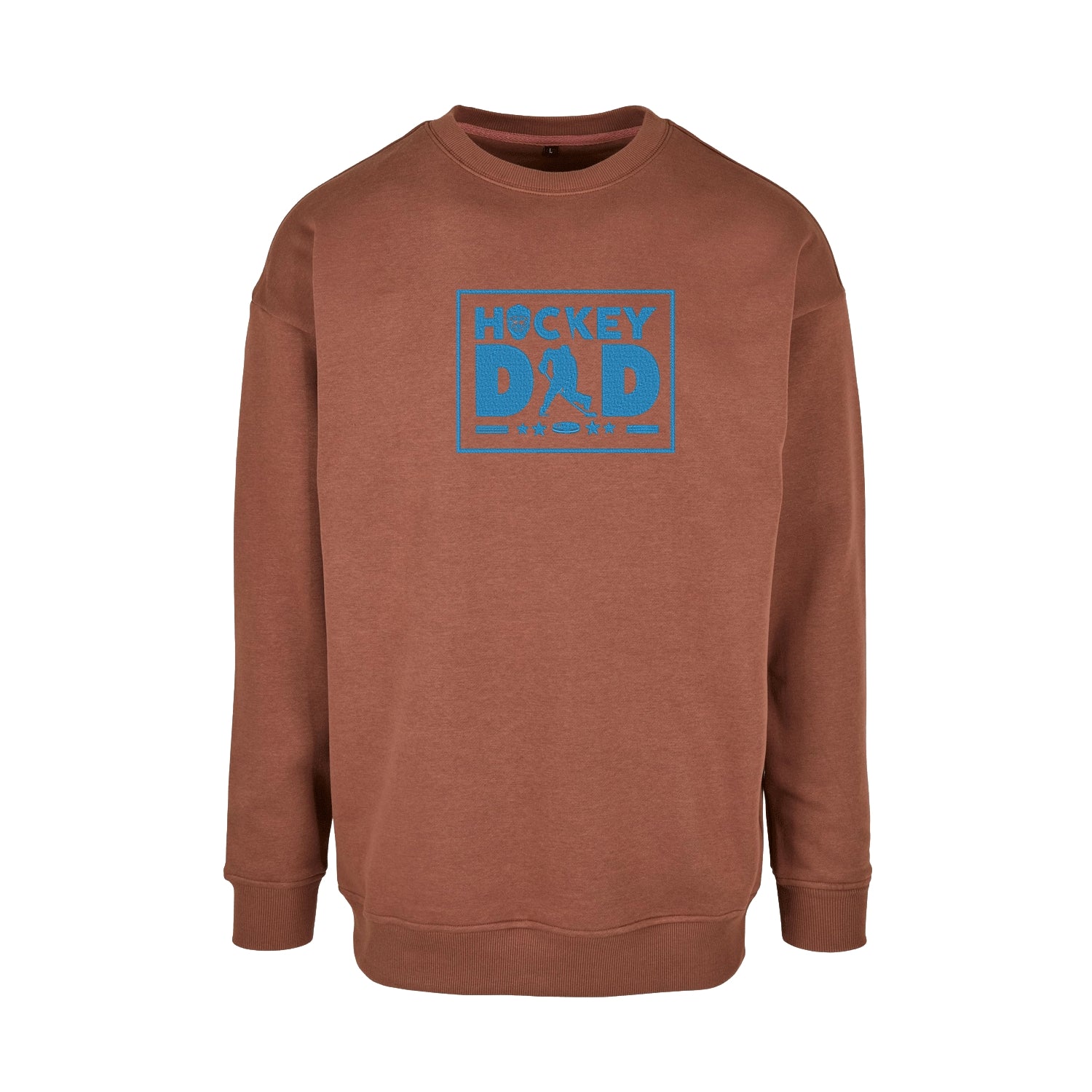 Bluza "Hockey Dad" z haftem | Prezent dla taty hokeisty | Bluza bez kaptura unisex Haft z radości