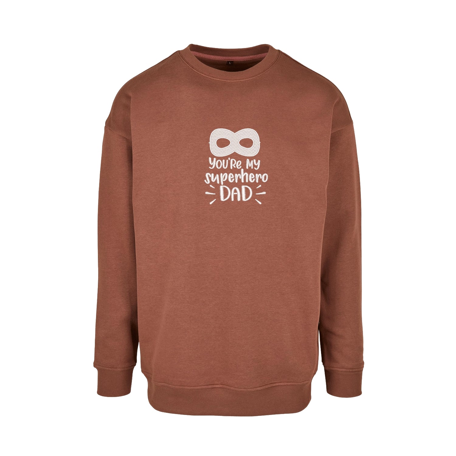 Bluza „You're My Superhero Dad” z haftem komputerowym – wyjątkowa bluza dla taty, dostępna w kroju bez kaptura, z kapturem i oversize Haft z radości - nadruki i haft na odzieży Warszawa