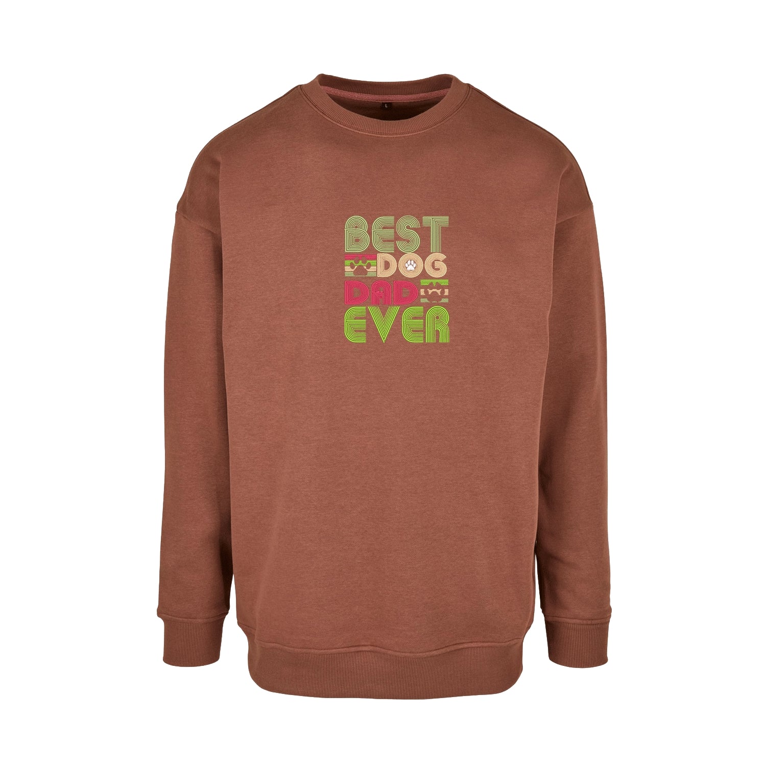 Bluza „Best Dog Dad Ever” z haftem | Prezent dla psiarza | Męska bluza bez kaptura Haft z radości
