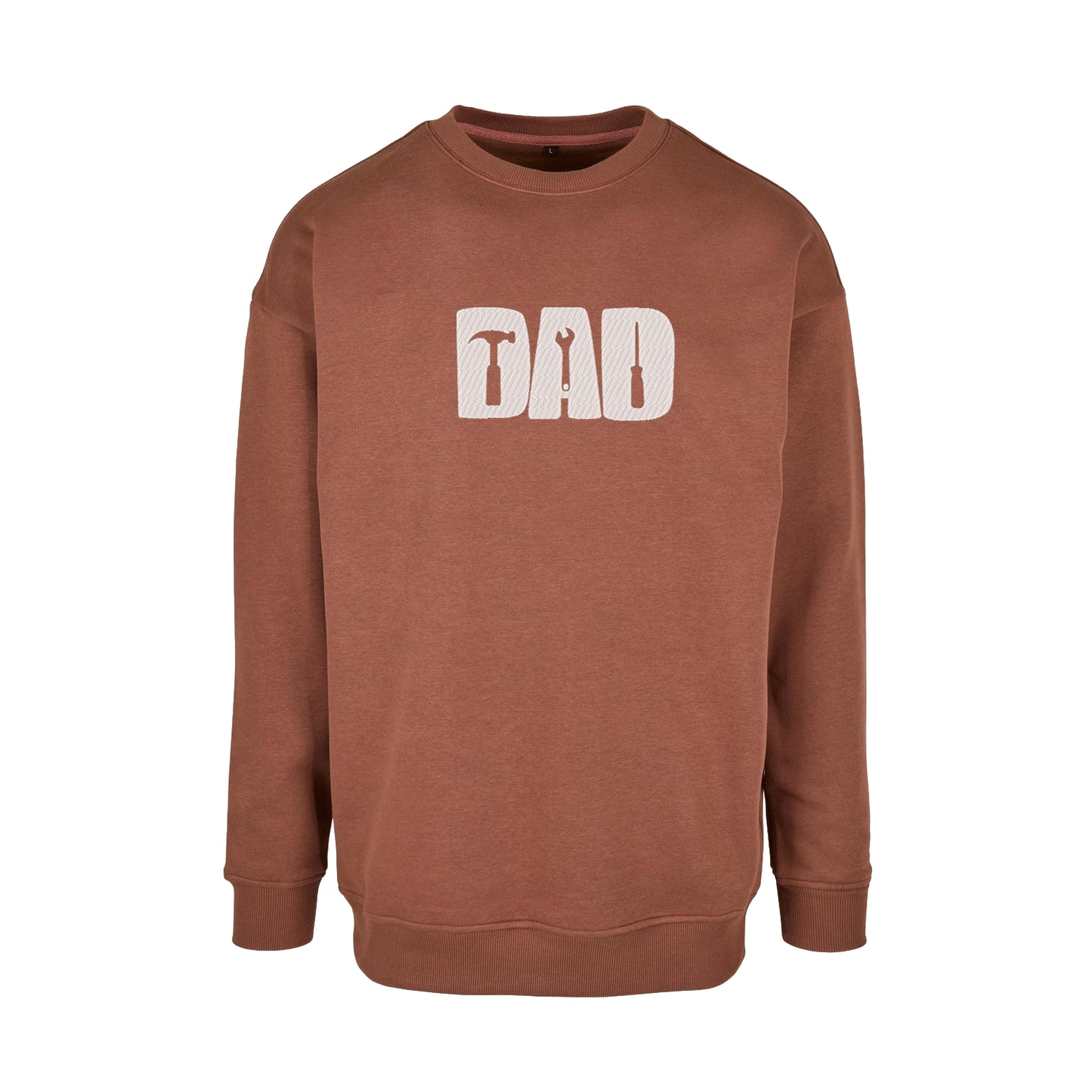 Bluza z haftem „Dad” – Klasyczna bluza bez kaptura dla taty | Prezent dla ojca