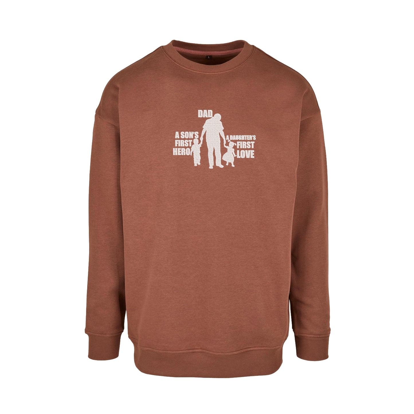 Bluza z haftem „Dad: A Son’s First Hero, A Daughter’s First Love” – Prezent dla Taty