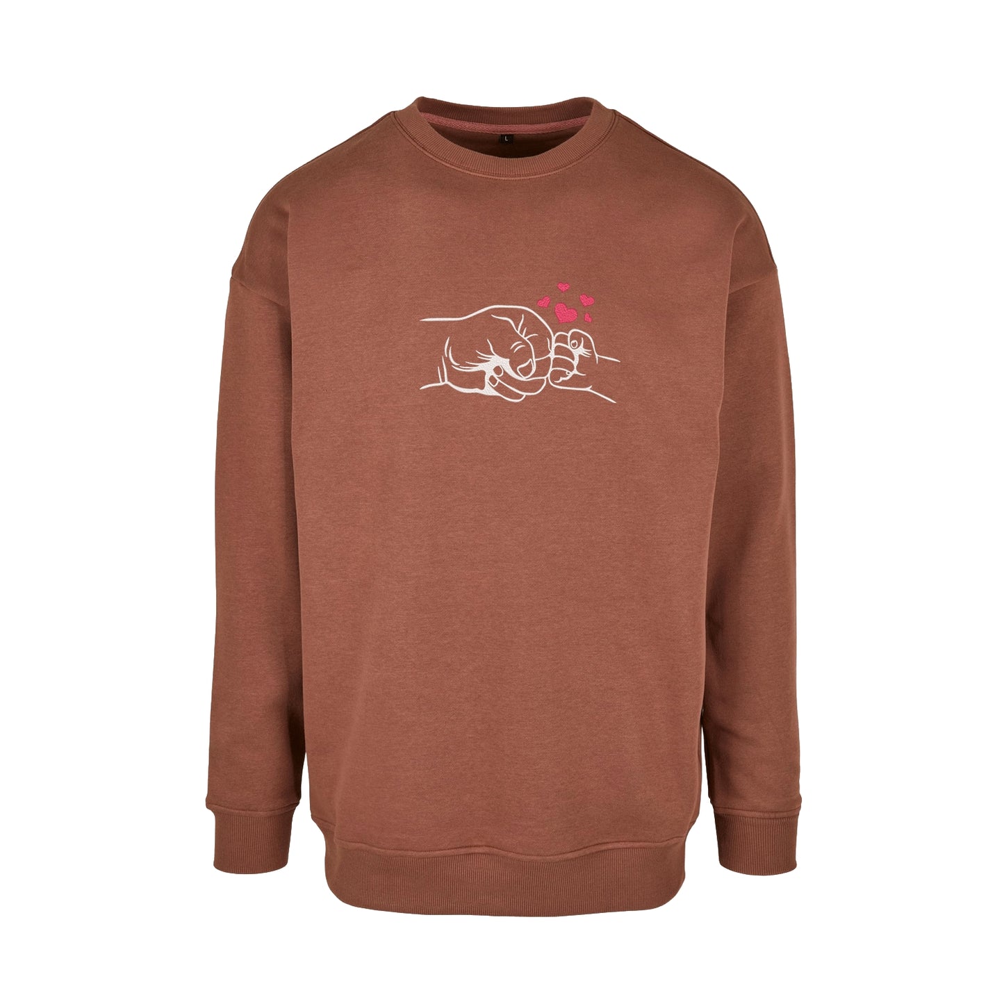 Bluza bez kaptura z haftem „Father and Son Hands” | Emocjonalny prezent dla taty i syna