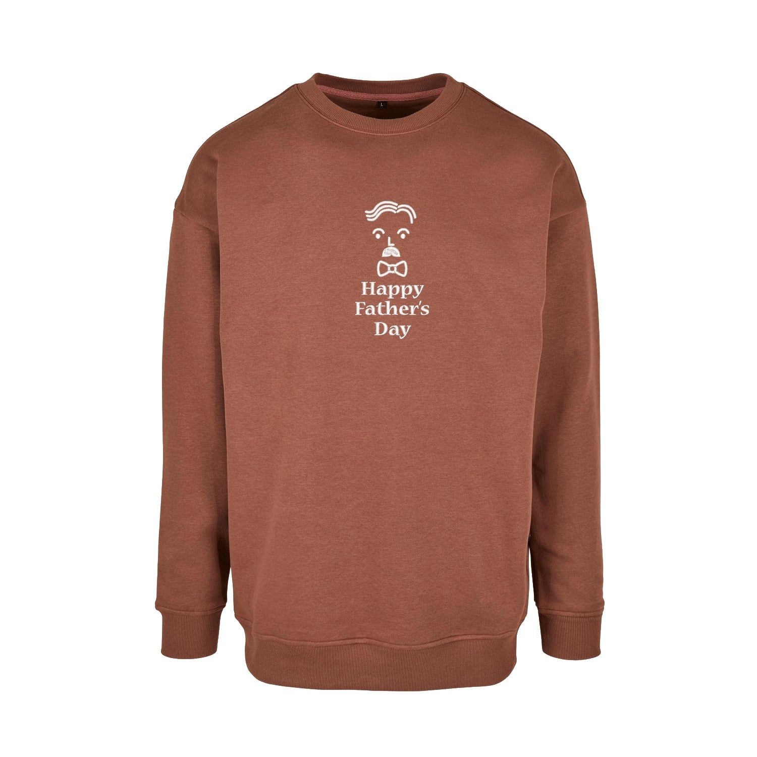 Bluza bez kaptura na Dzień Ojca z haftem „Happy Father's Day” i narzędziami – prezent dla taty majsterkowicza Haft z radości