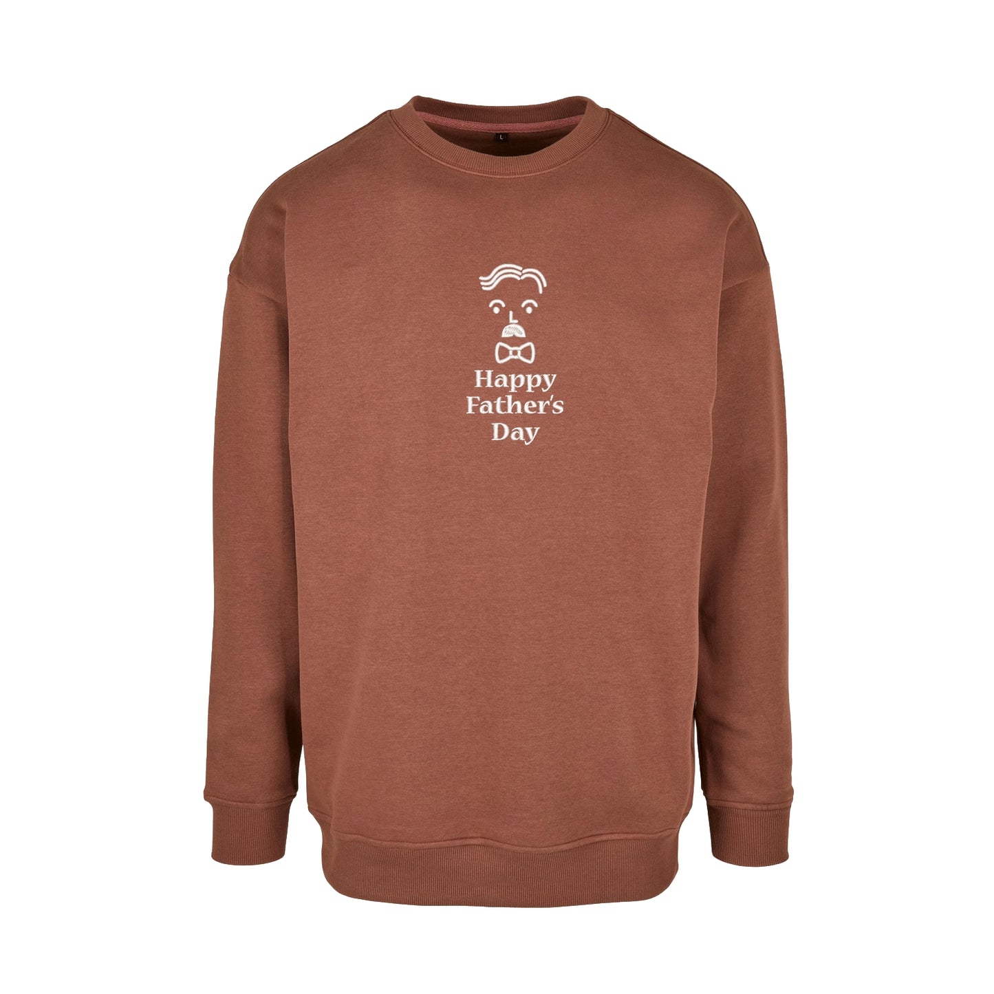 Bluza bez kaptura na Dzień Ojca z haftem „Happy Father's Day” i narzędziami – prezent dla taty majsterkowicza