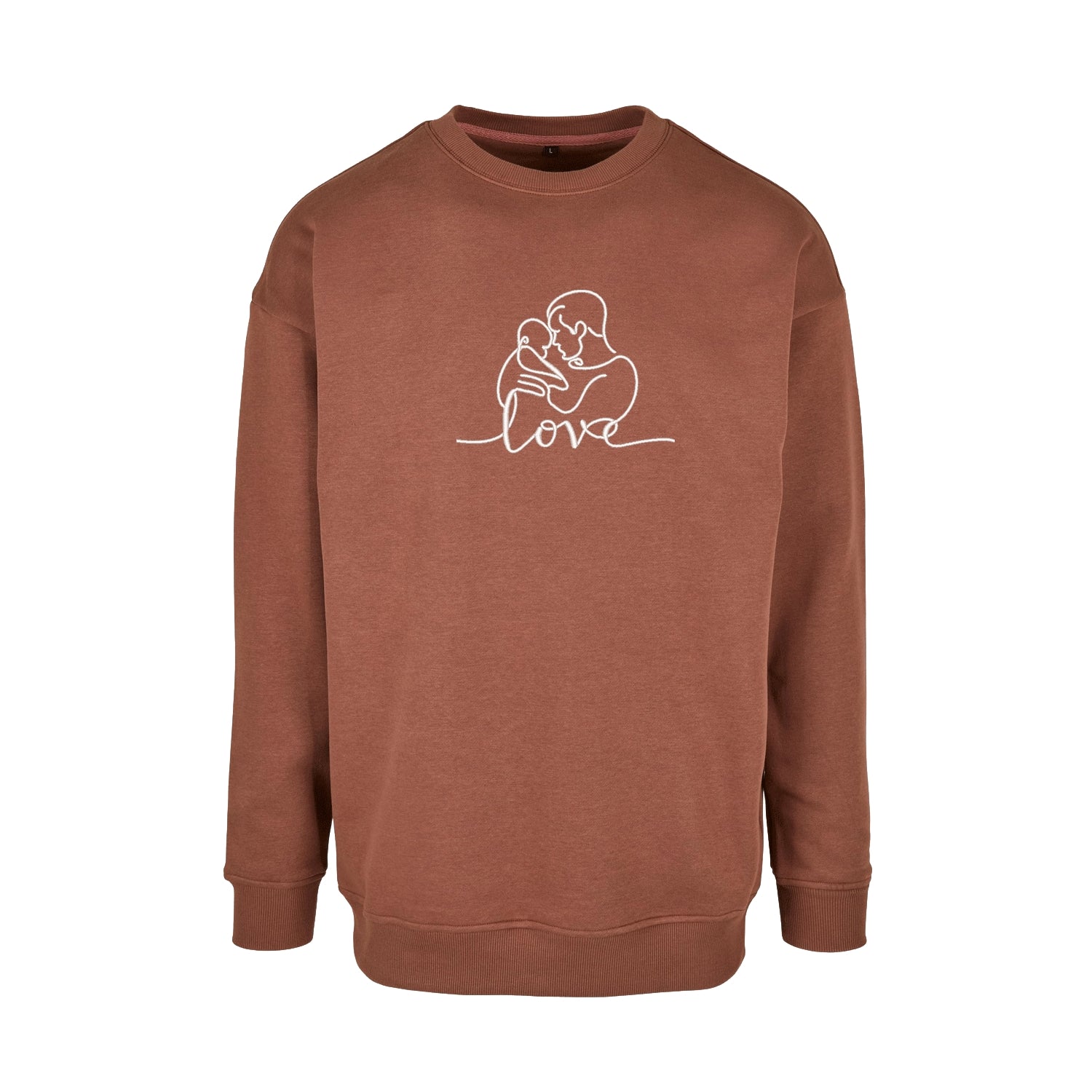 Bluza bez kaptura z haftem 