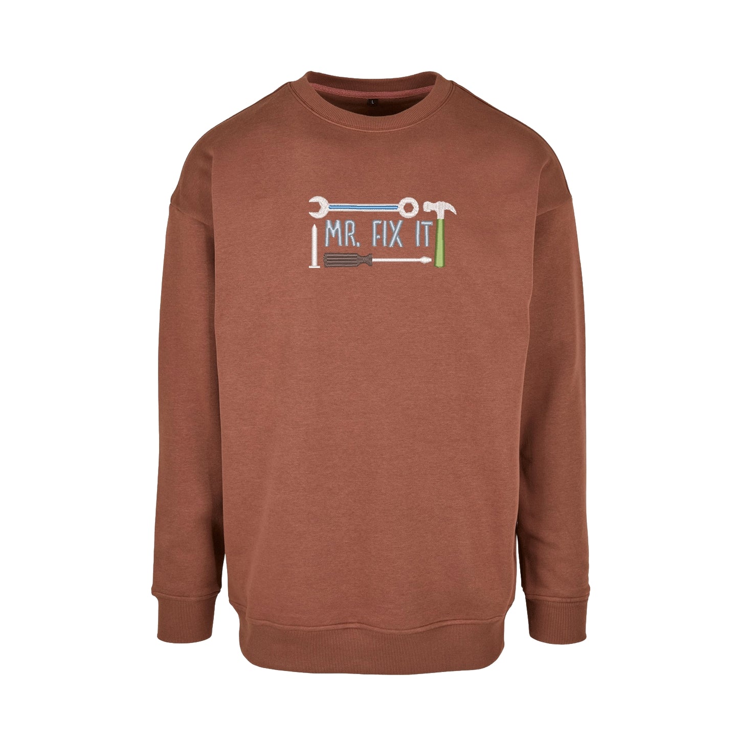 Bluza "Mr Fix It 2" z haftem | Bluza bez kaptura dla majsterkowicza | Prezent dla taty złotej rączki