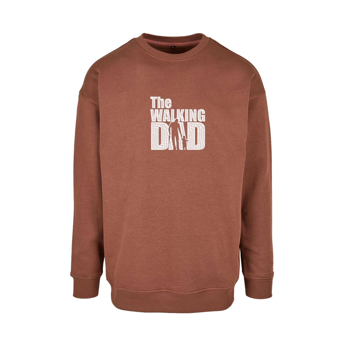 Bluza bez kaptura „The Walking Dad” z haftem | Śmieszny prezent dla taty | Bluza bez kaptura z oryginalnym wzorem