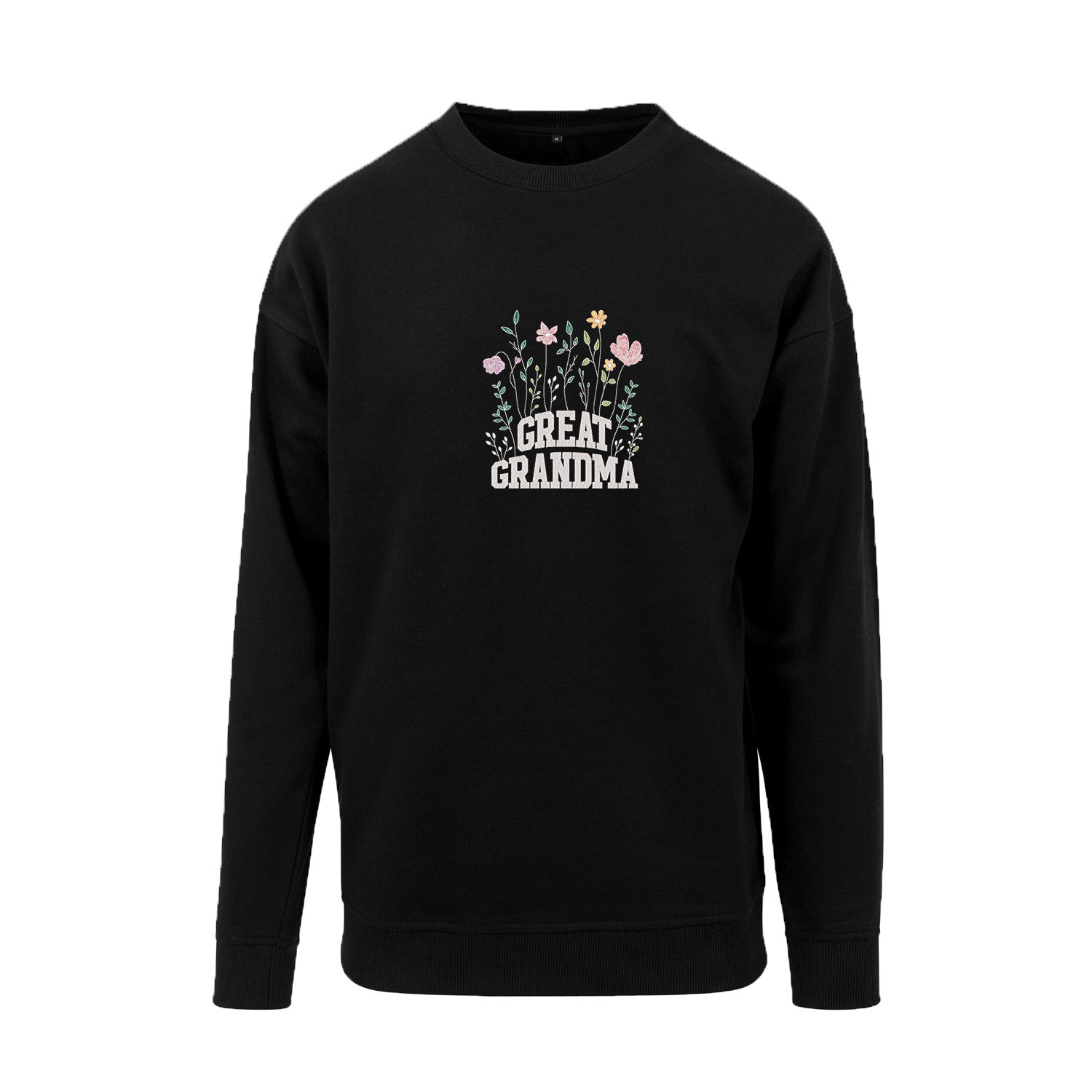 Bluza Great Grandma – kwiatowy haft dla wyjątkowej prababci Haft z radości - nadruki i haft na odzieży Warszawa