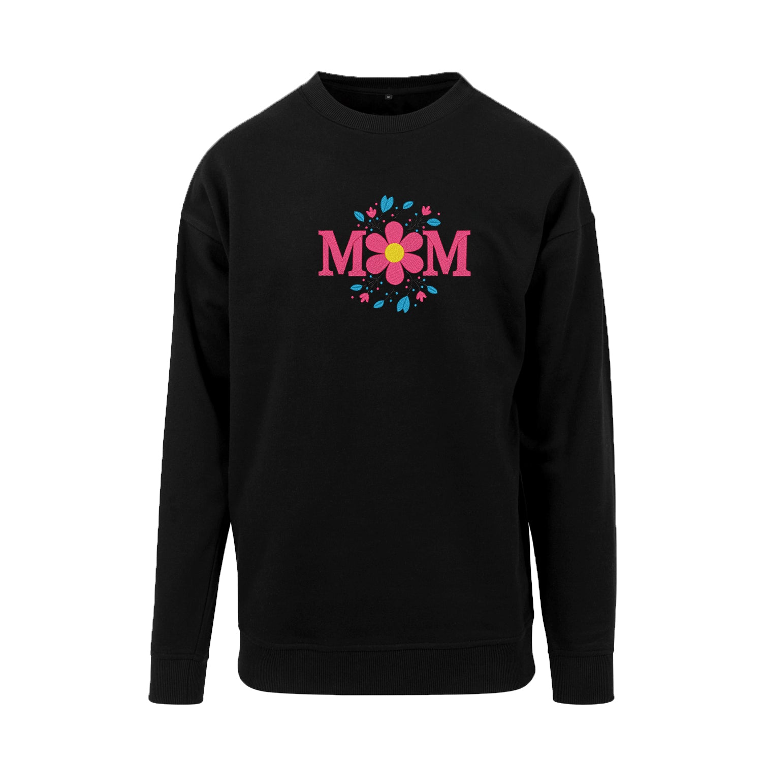 Bluza z haftem Flower Mom – kwiatowy akcent dla wyjątkowej mamy Haft z radości - nadruki i haft na odzieży Warszawa