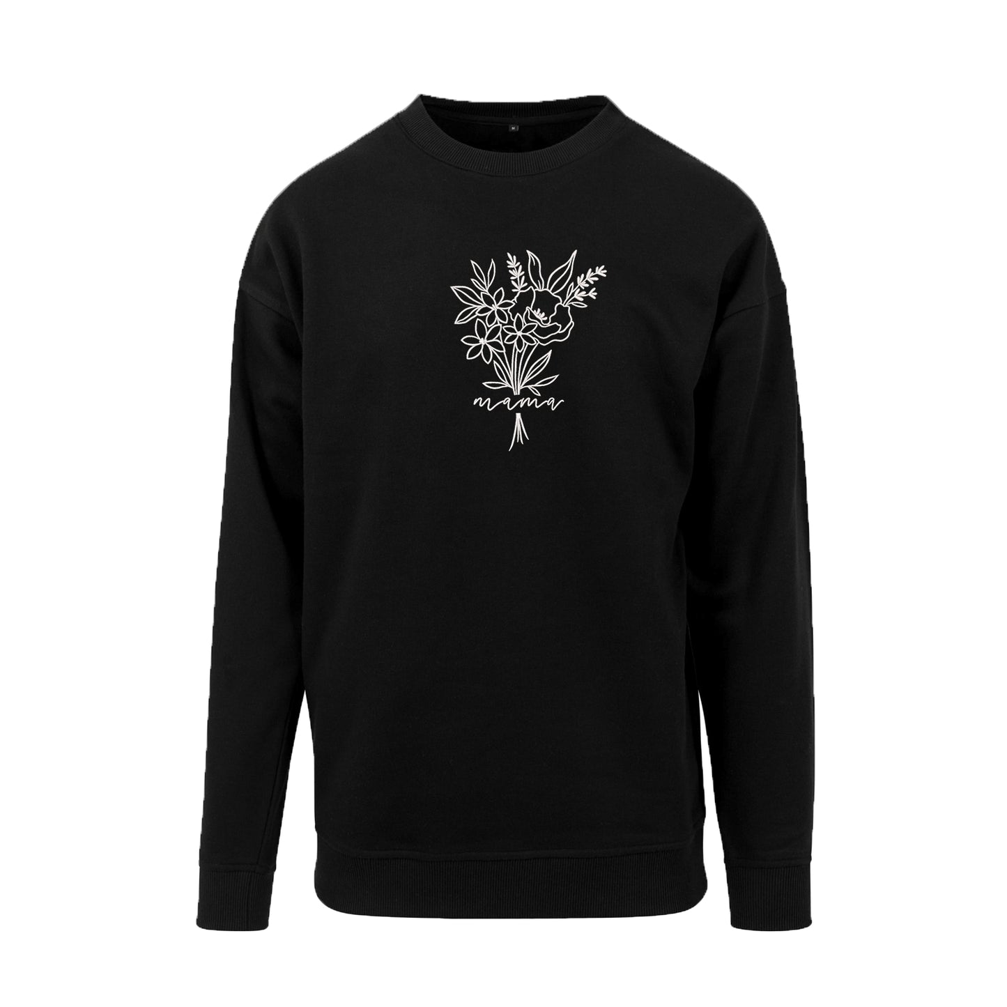 Bluza z haftem Mama Bouquet – elegancki bukiet kwiatów dla mamy Haft z radości - nadruki i haft na odzieży Warszawa