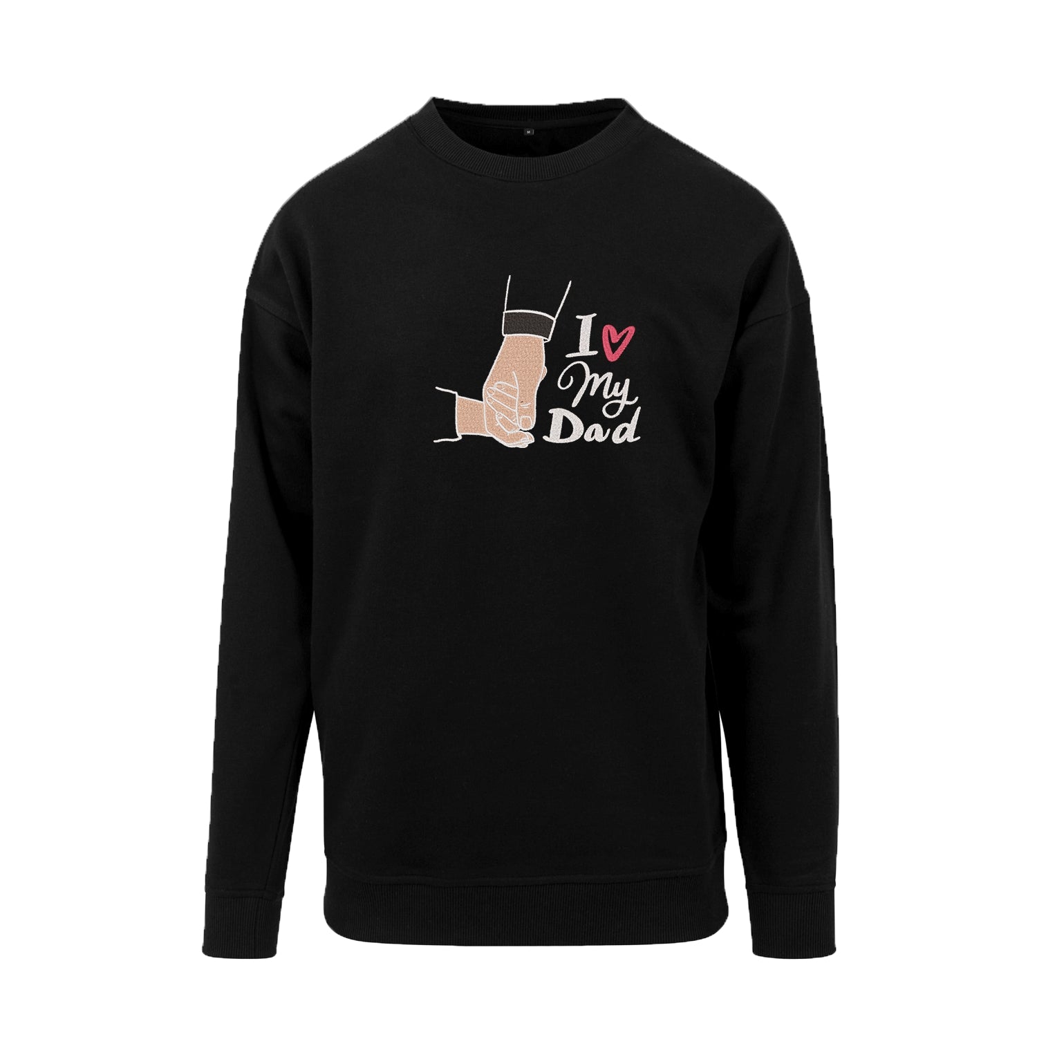 Bluza "I Love My Dad" z haftem | Prezent dla taty | Bluza bez kaptura unisex Haft z radości