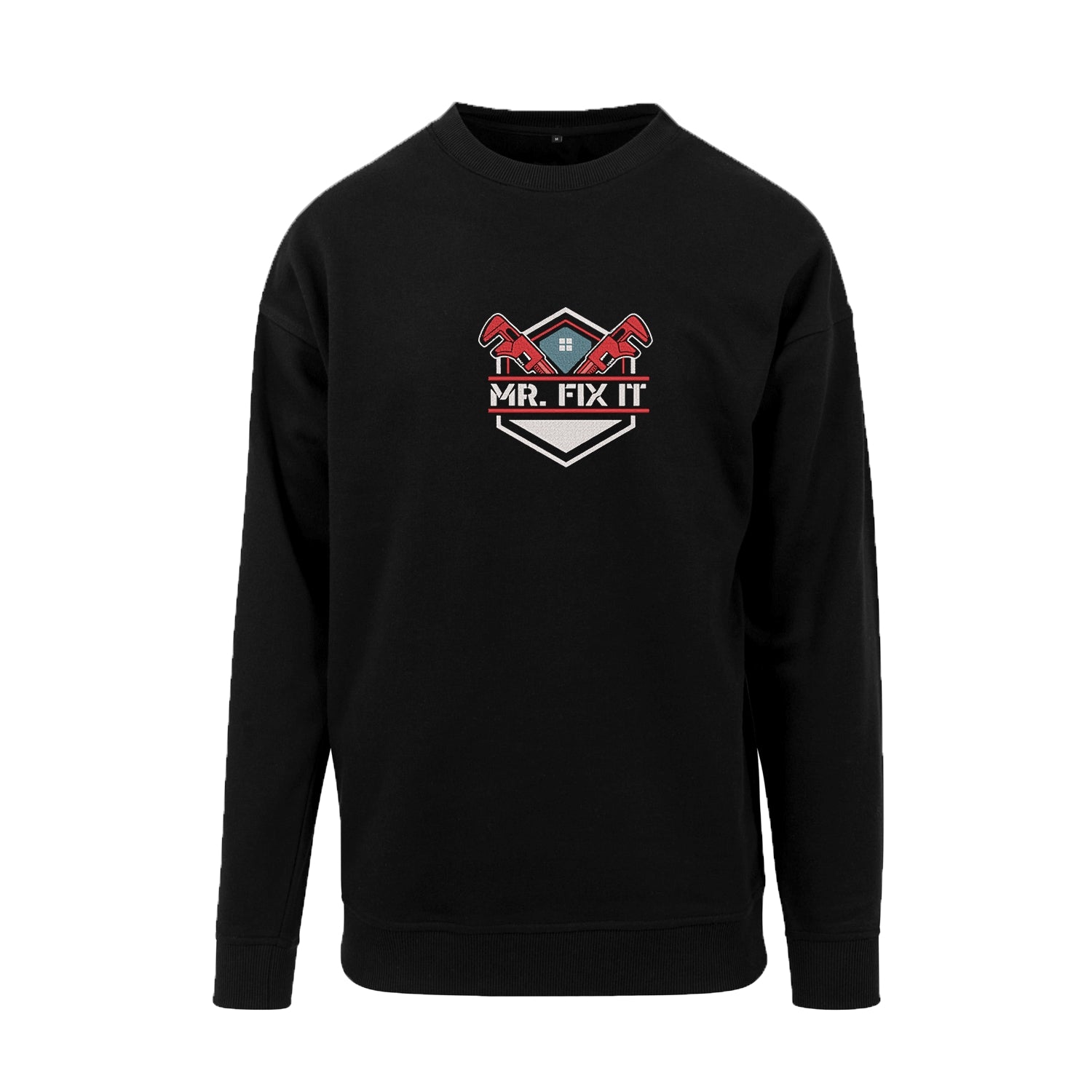 Bluza "Mr Fix It" z haftem | Bluza bez kaptura dla majsterkowicza | Prezent dla taty złotej rączki Haft z radości