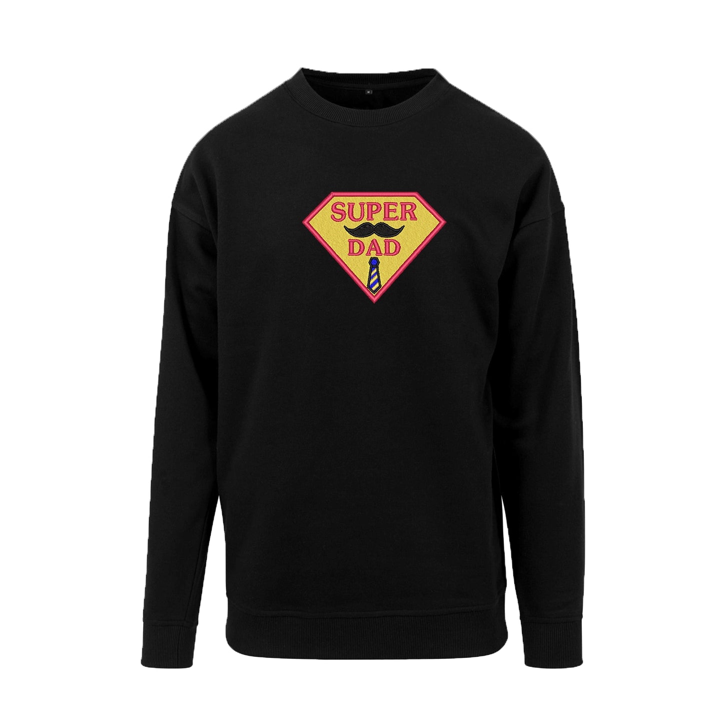 Bluza bez kaptura „Super Dad” z haftem | Prezent dla taty | Bluza bez kaptura dla superbohatera