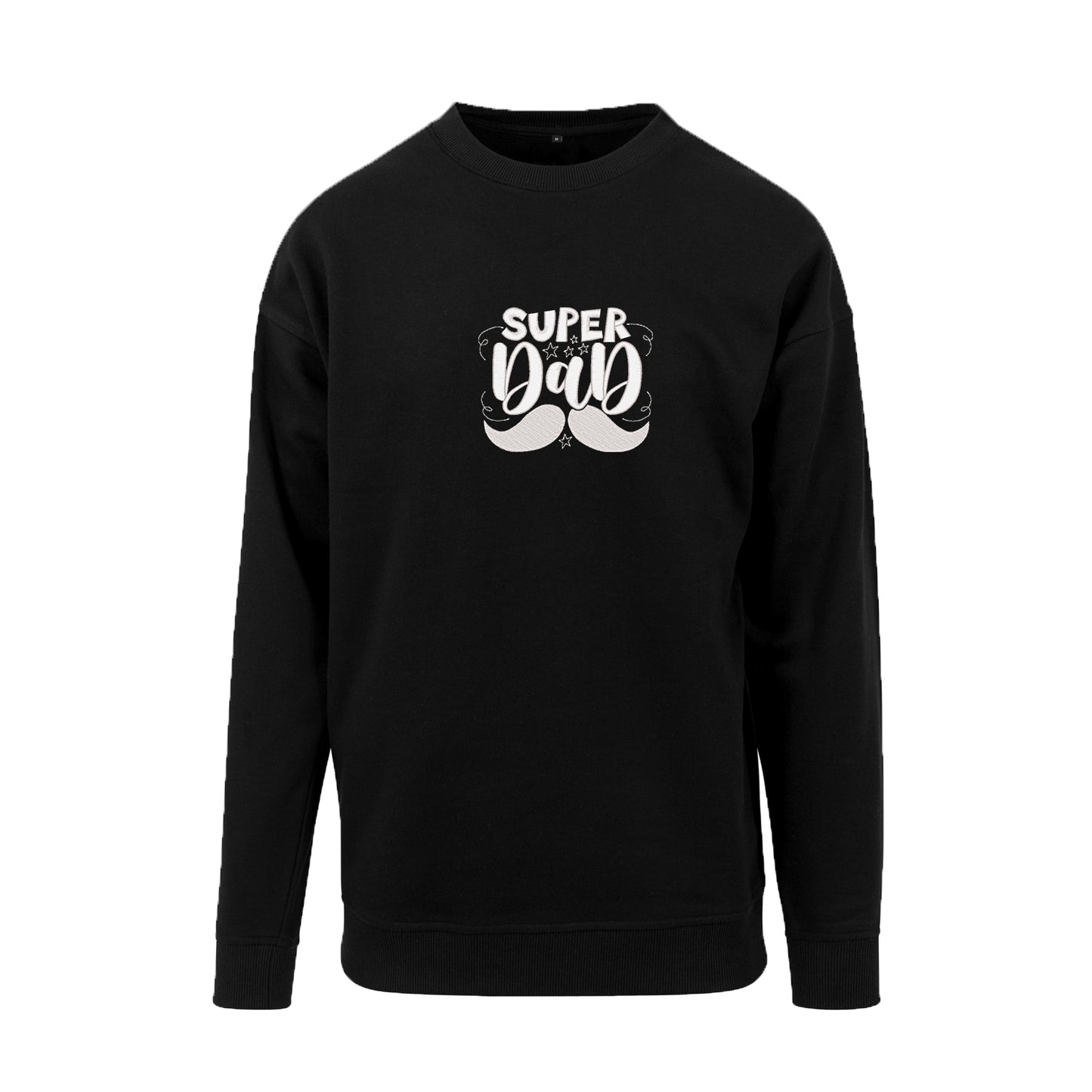 Bluza bez kaptura „Super Dad” na Dzień Ojca z haftem | Prezent dla taty | Bluza bez kaptura dla superbohatera