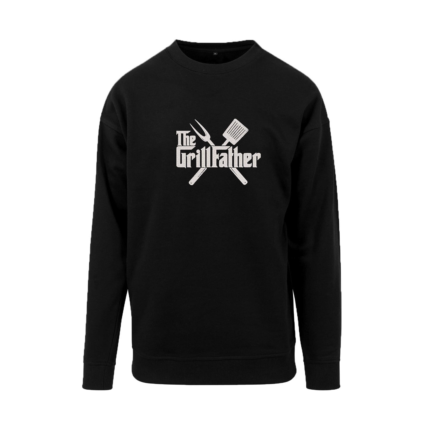 Bluza bez kaptura „The Grill Father” z haftem | Prezent dla fana grilla | Śmieszna bluza na Dzień Ojca lub urodziny